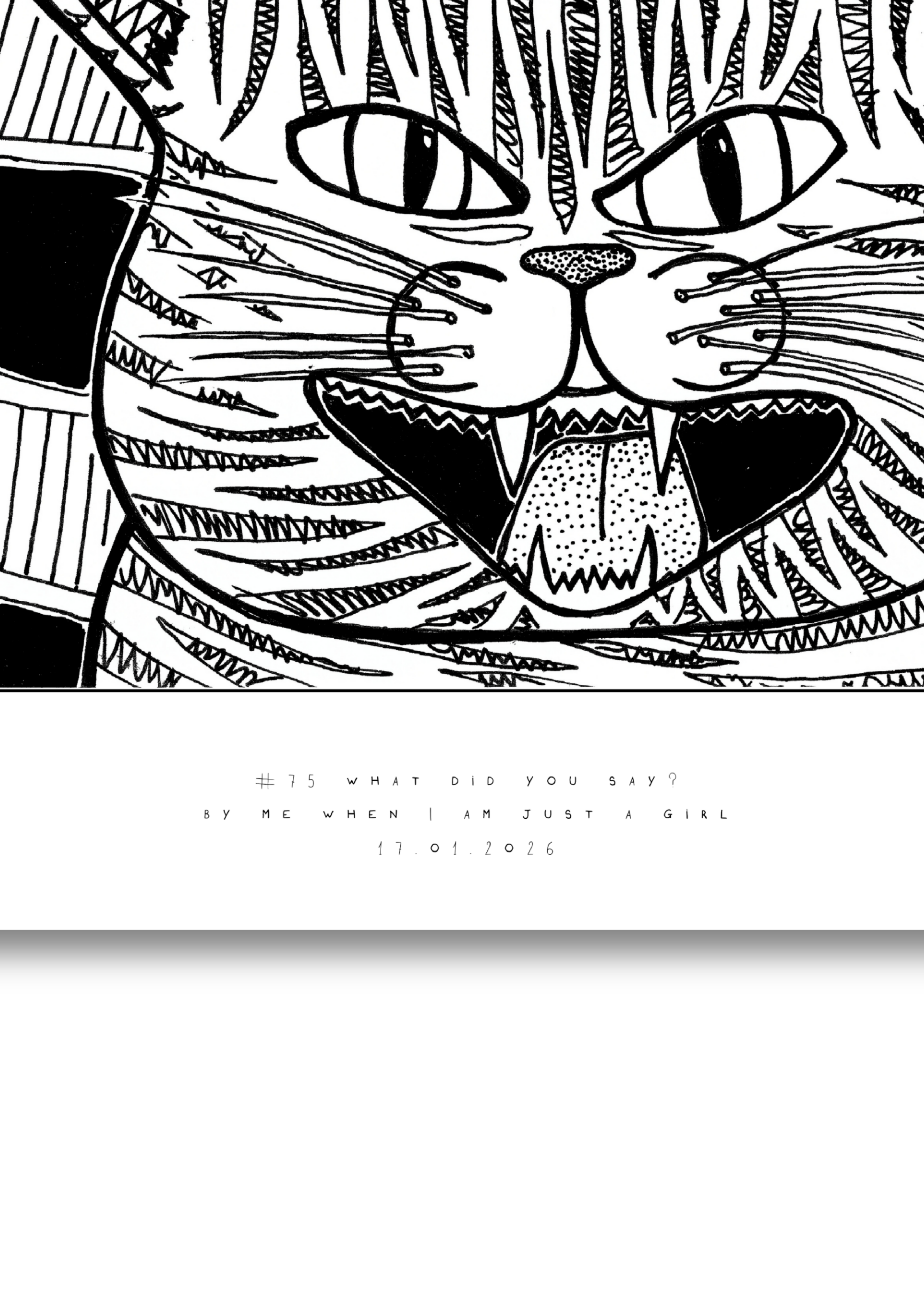 #75 What did you say to me? - Semi-Glossy Paper Poster