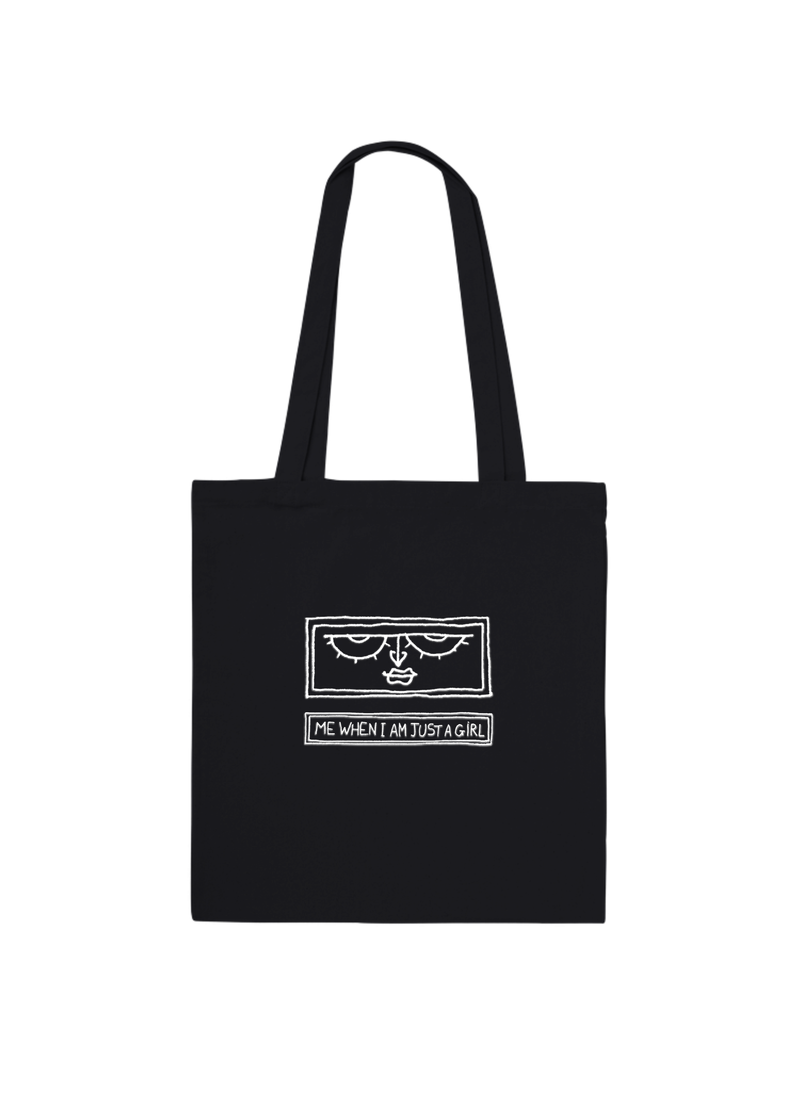 #45 Snow star angel -  Organic Tote Bag - Black