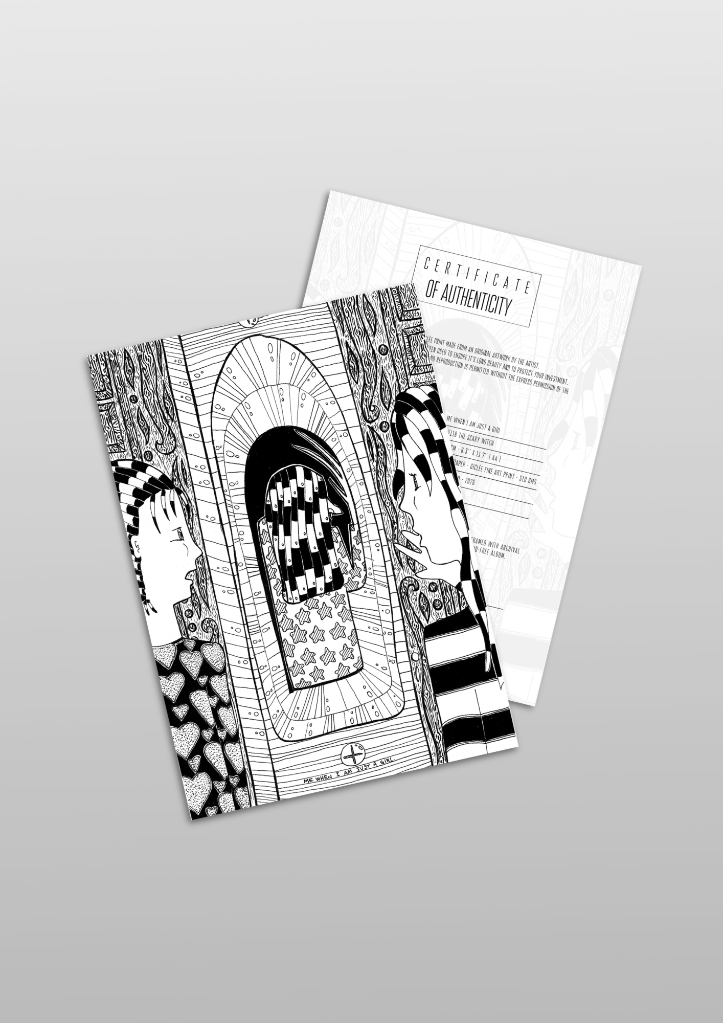 #118 The scary witch - Gilcèe Print