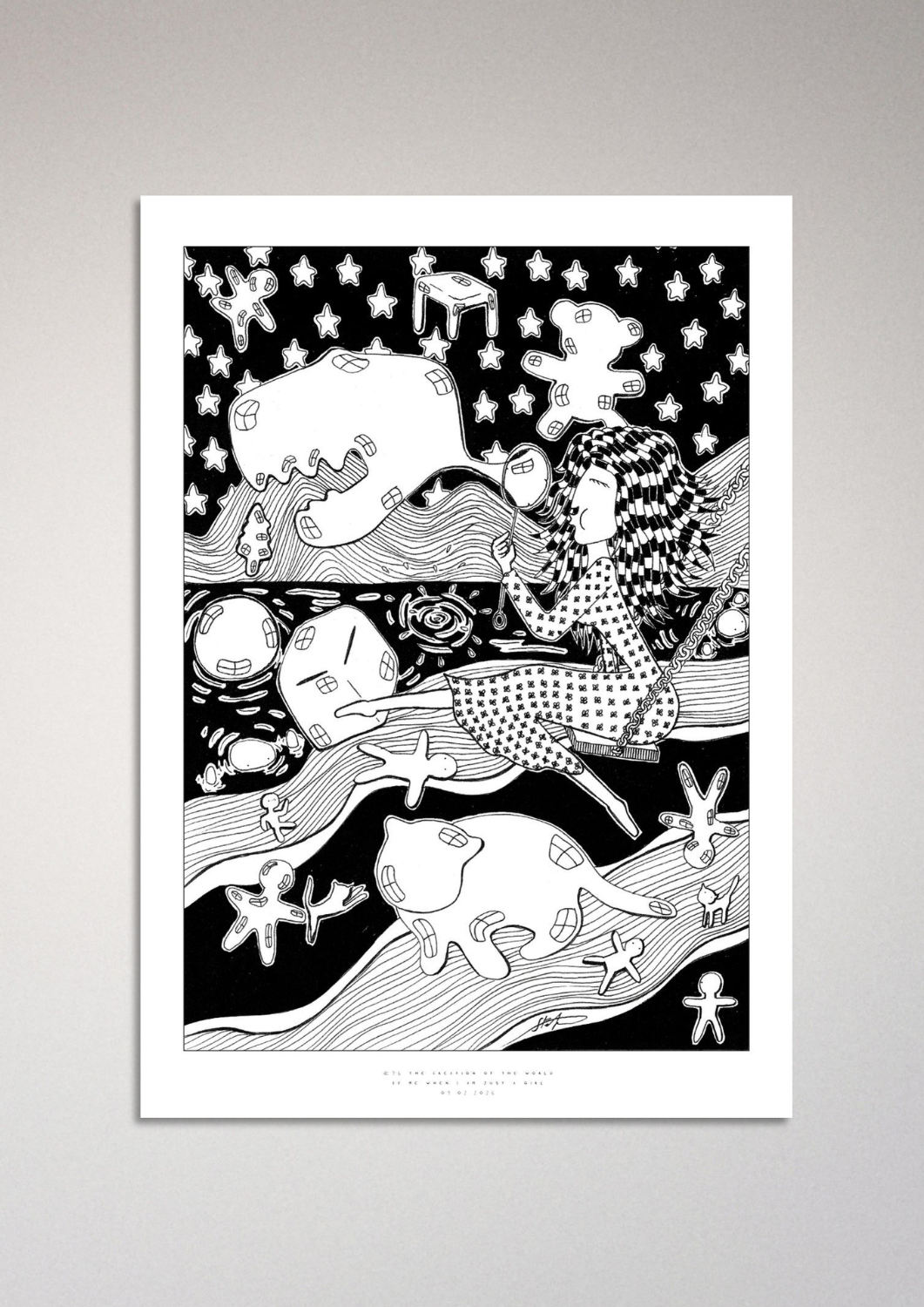 #96 - The creation of the world - Semi-Glossy Paper Post