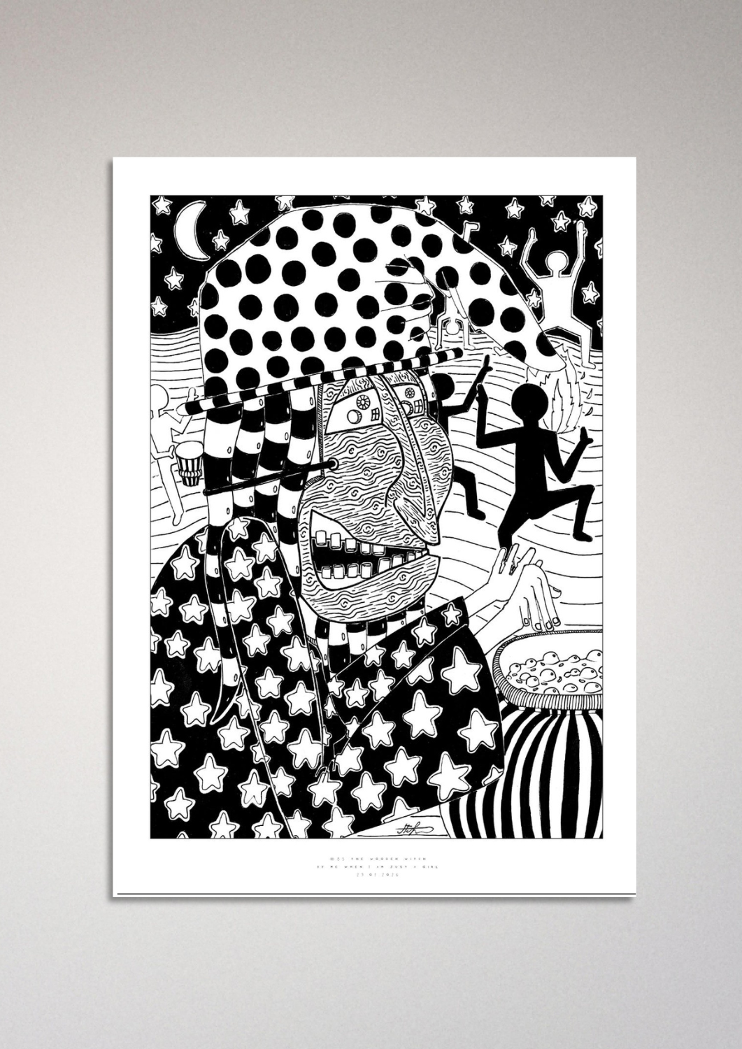 #85 - The wooden witch - Semi-Glossy Paper Post