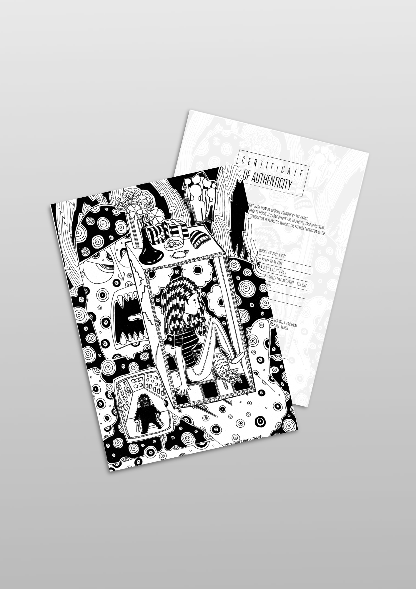 #105 Meant to be free - Gilcèe Print