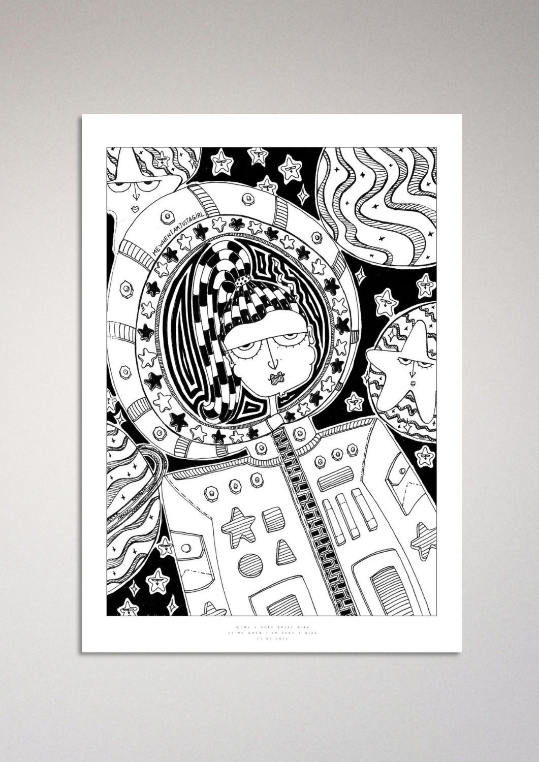 #106 - A very smart girl - Semi-Glossy Paper Post