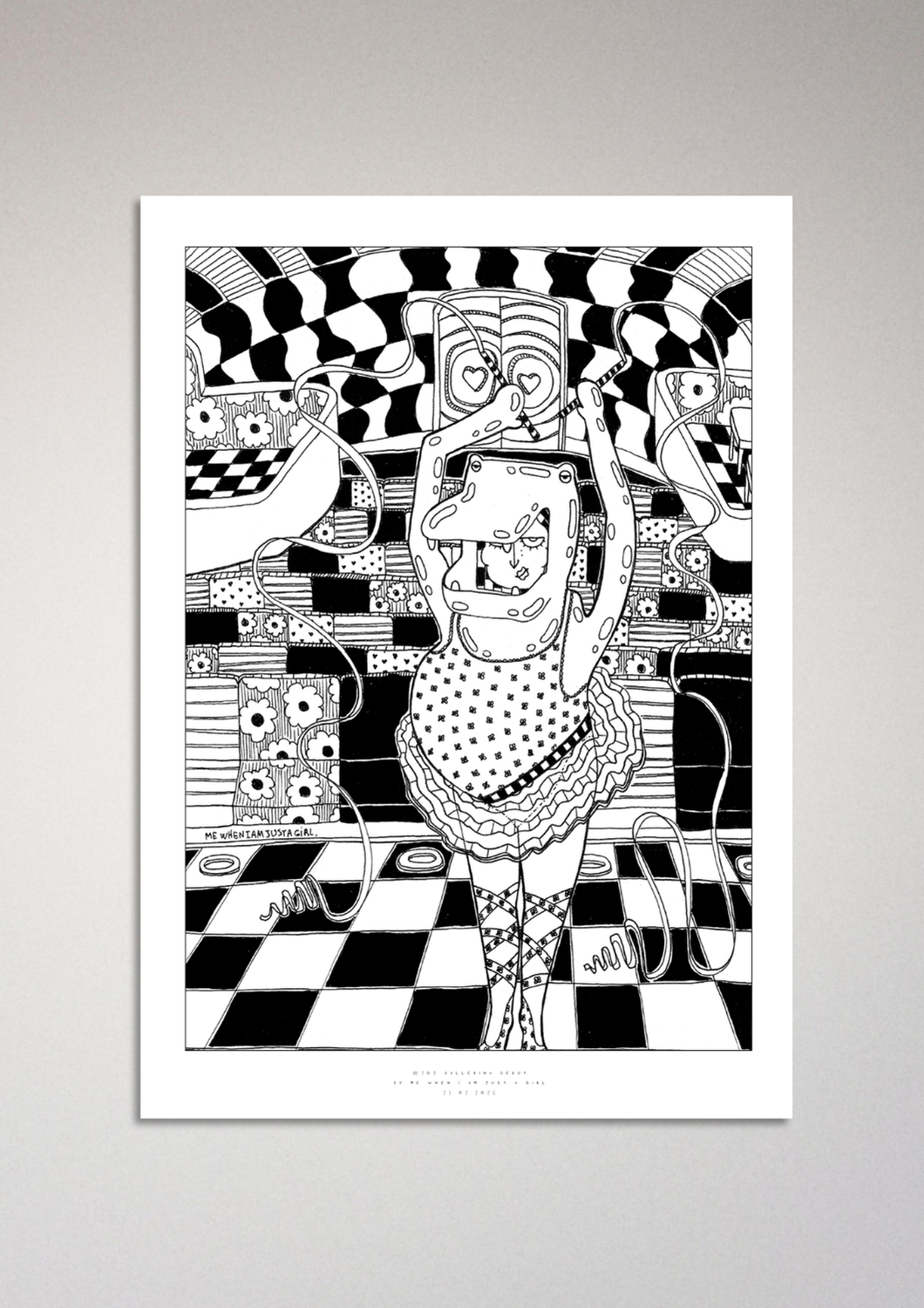 #108 - Ballerina debut - Semi-Glossy Paper Post