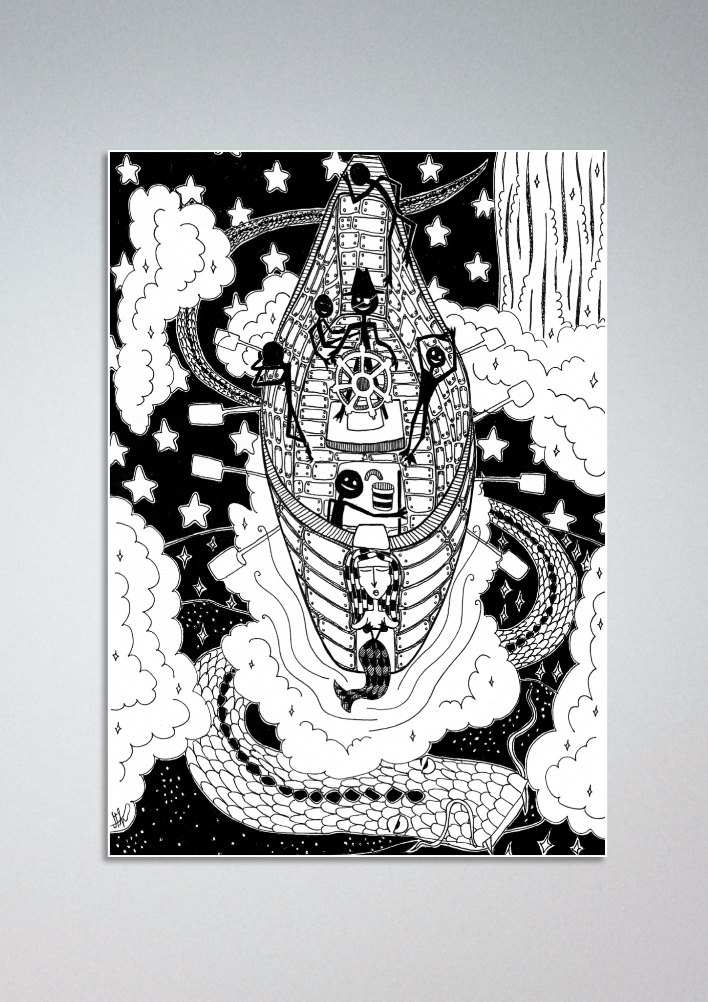 #93 Magic pirates - Gilcèe Print