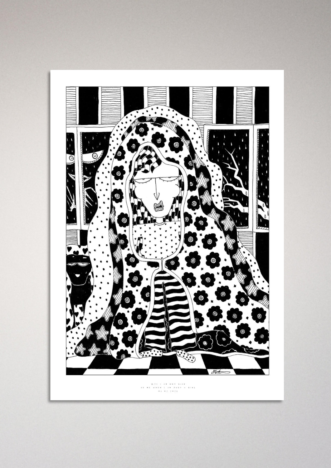 #91 - I am not sick - Semi-Glossy Paper Post