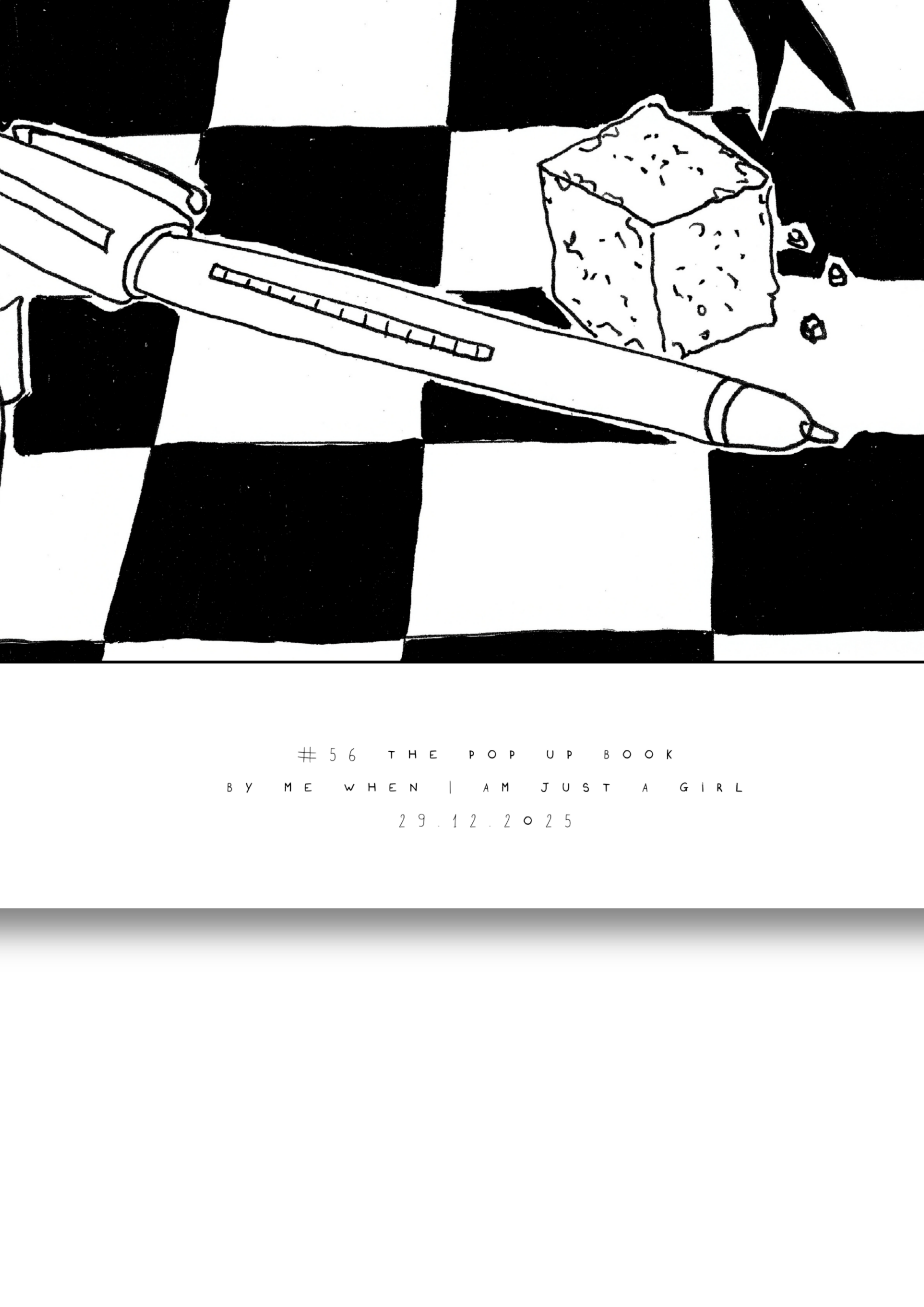 #56 The pop up book -  Semi-Glossy Paper Poster