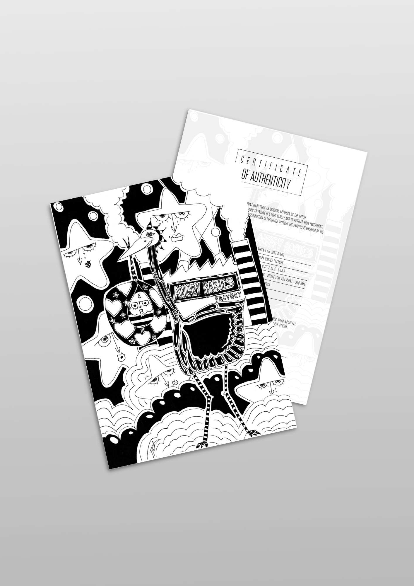 #32 Angry babies factory - Gilcèe Print