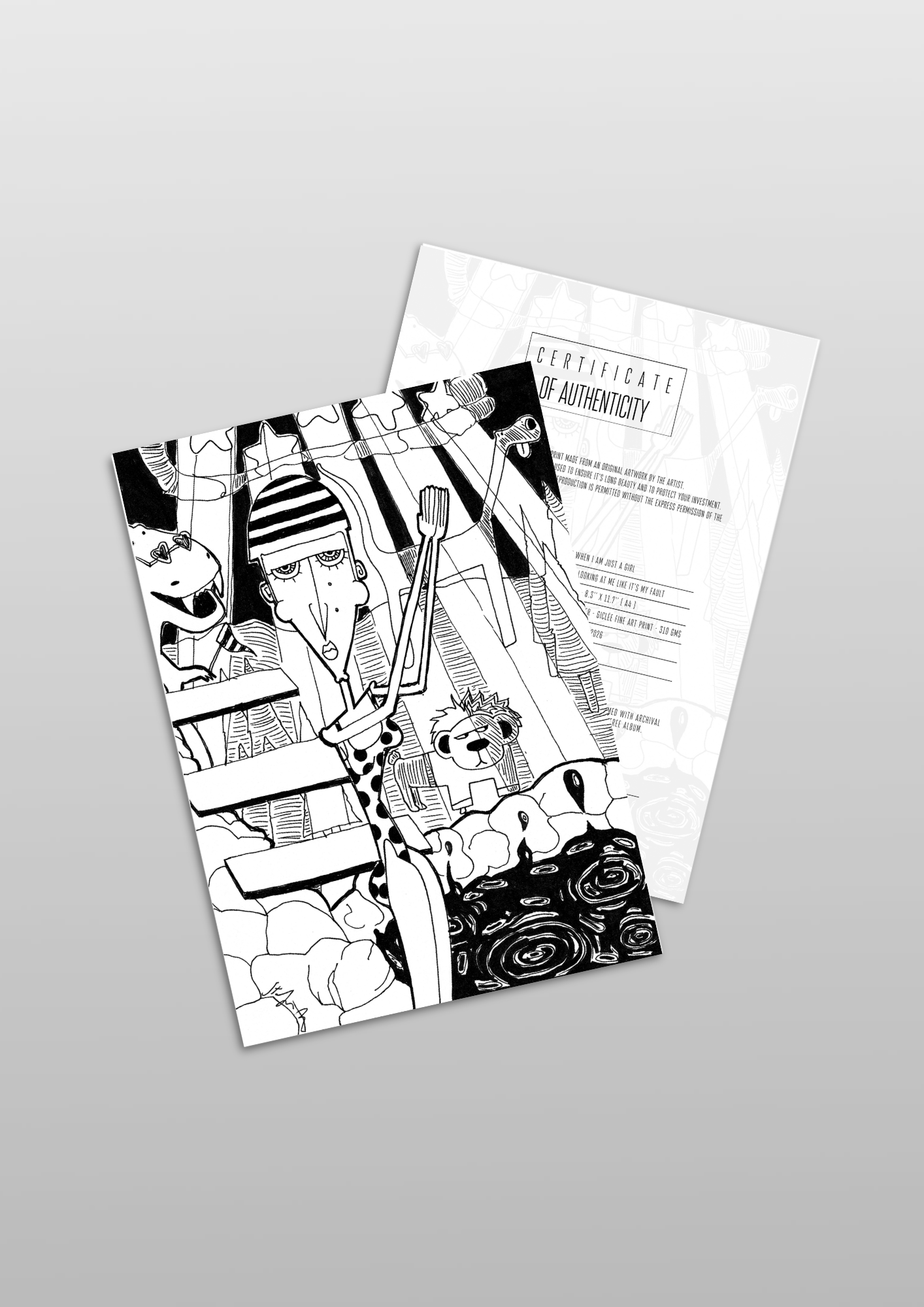 #22 Why are you looking at me like it's my fault - Gilcèe Print