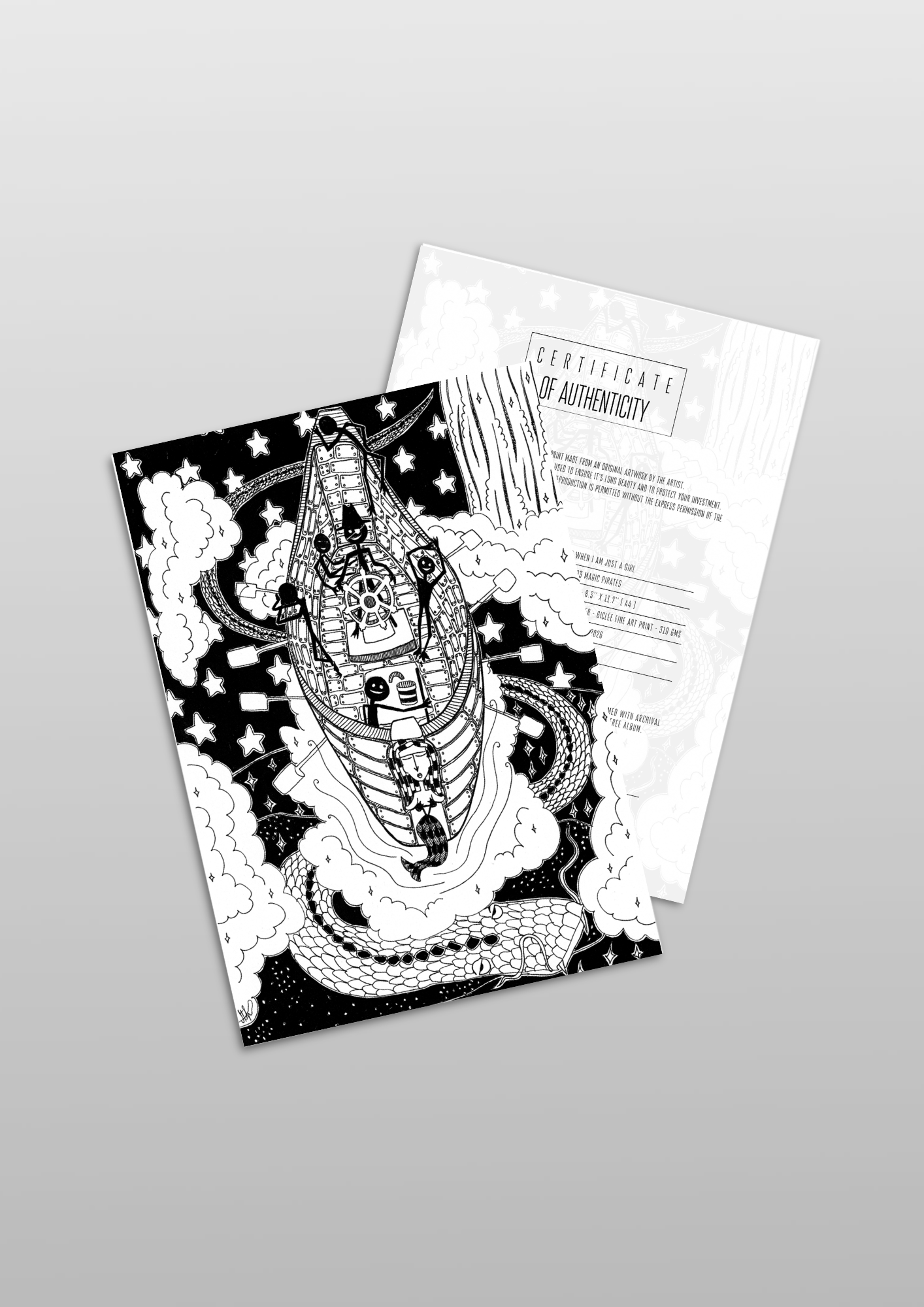 #93 Magic pirates - Gilcèe Print