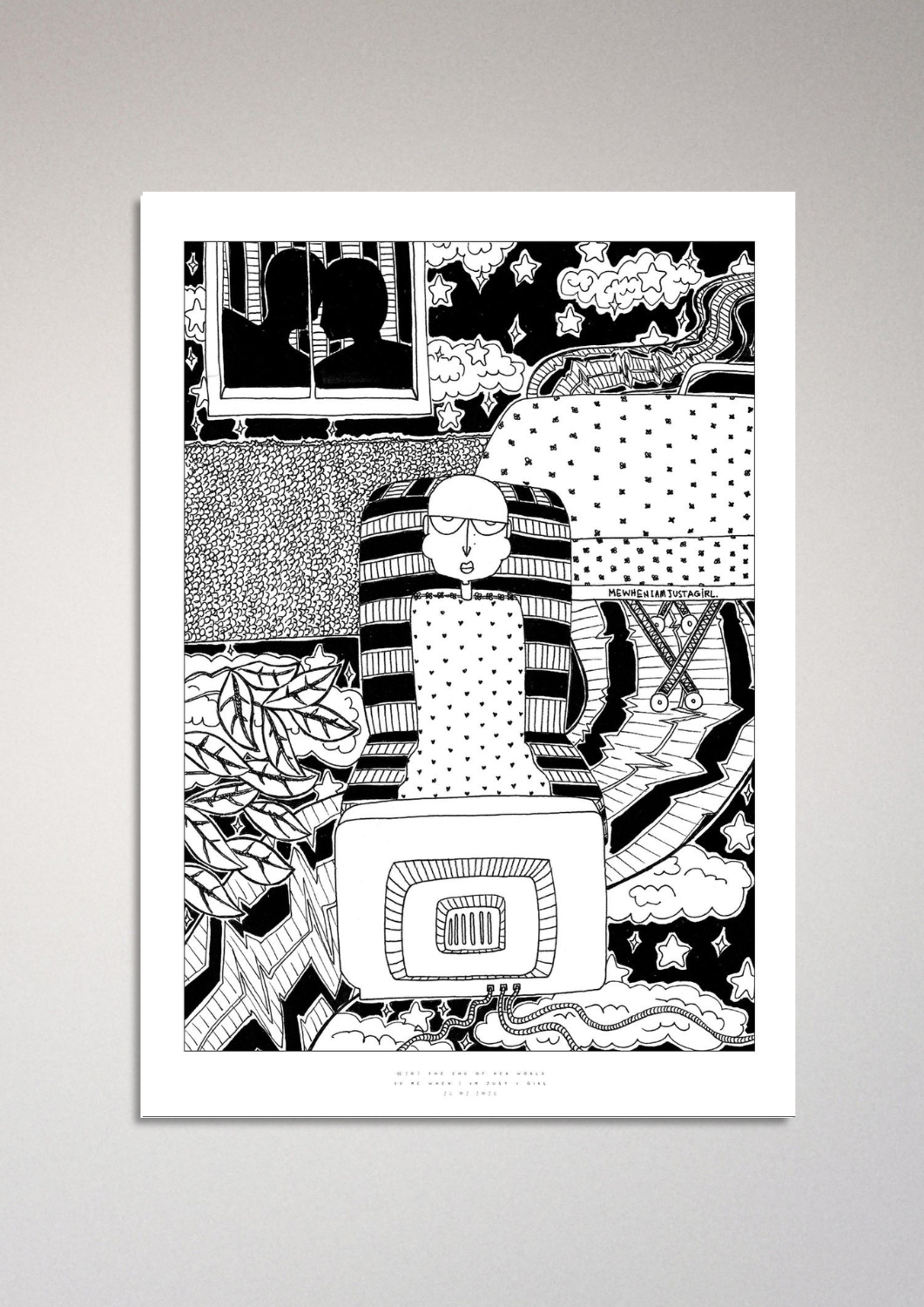 #107 - The end of her world - Semi-Glossy Paper Post