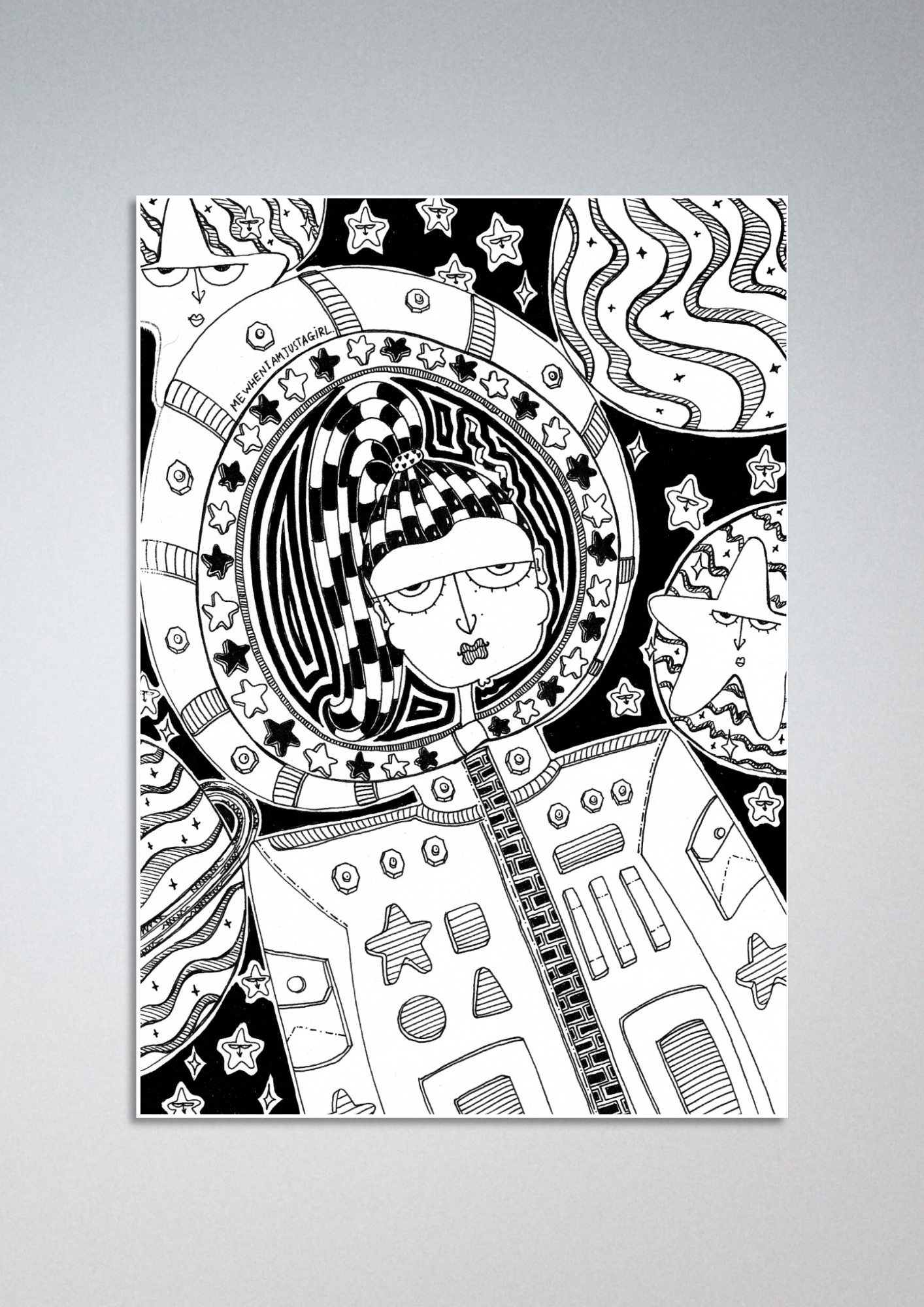 #106 A very smart girl - Gilcèe Print