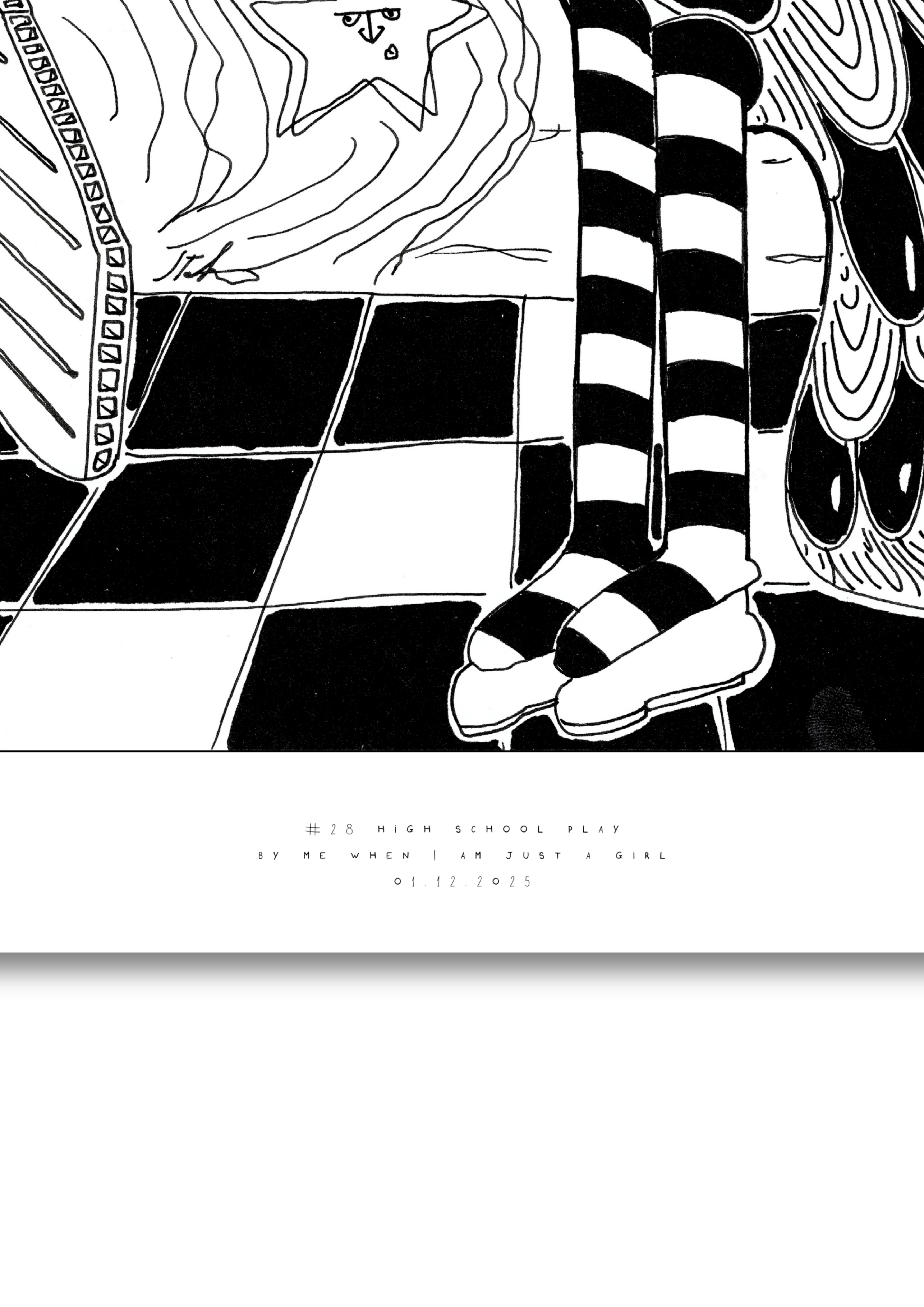 #28 High school play - Semi-Glossy Paper Poster