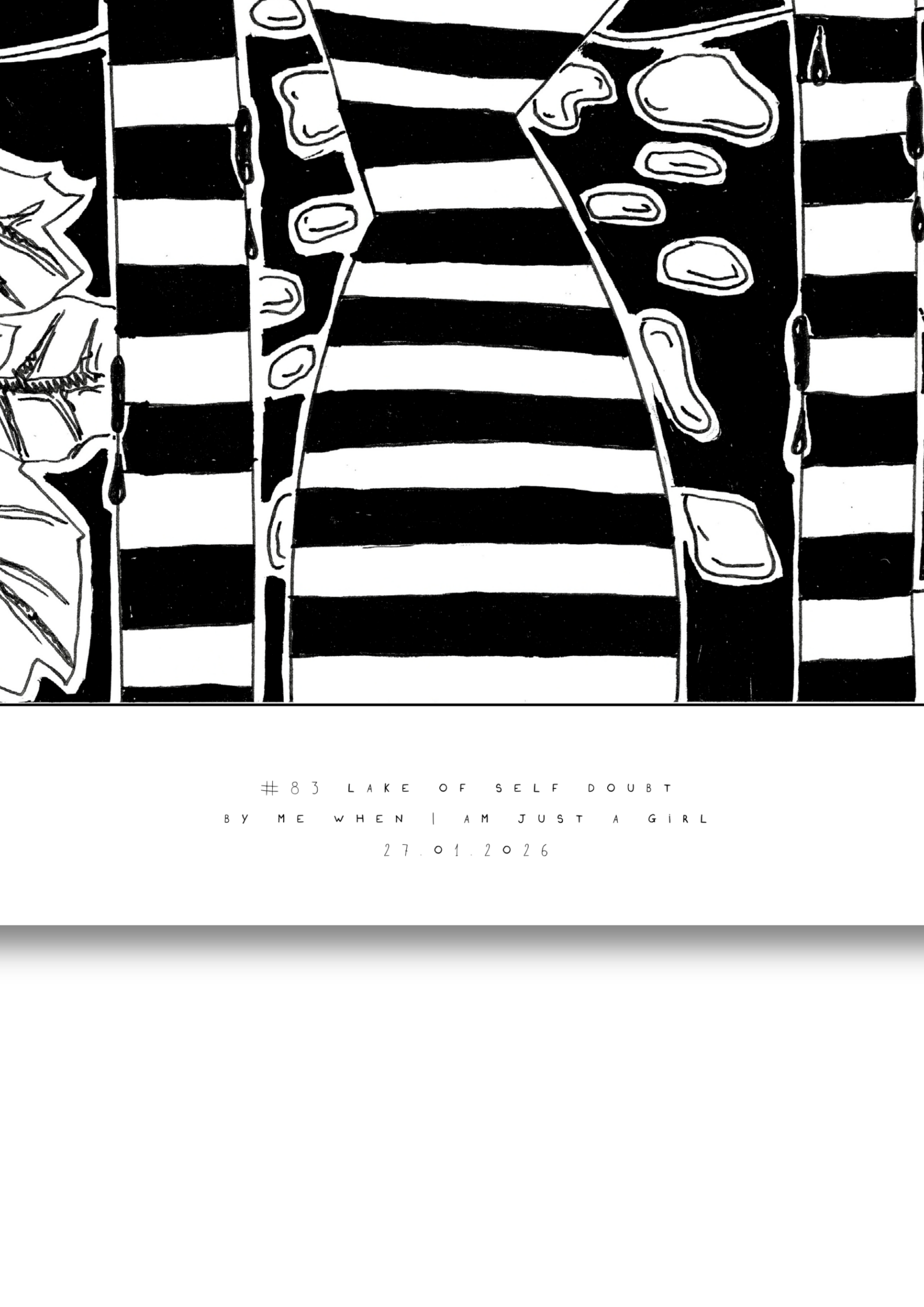 #83 - Lake of self doubt - Semi-Glossy Paper Post