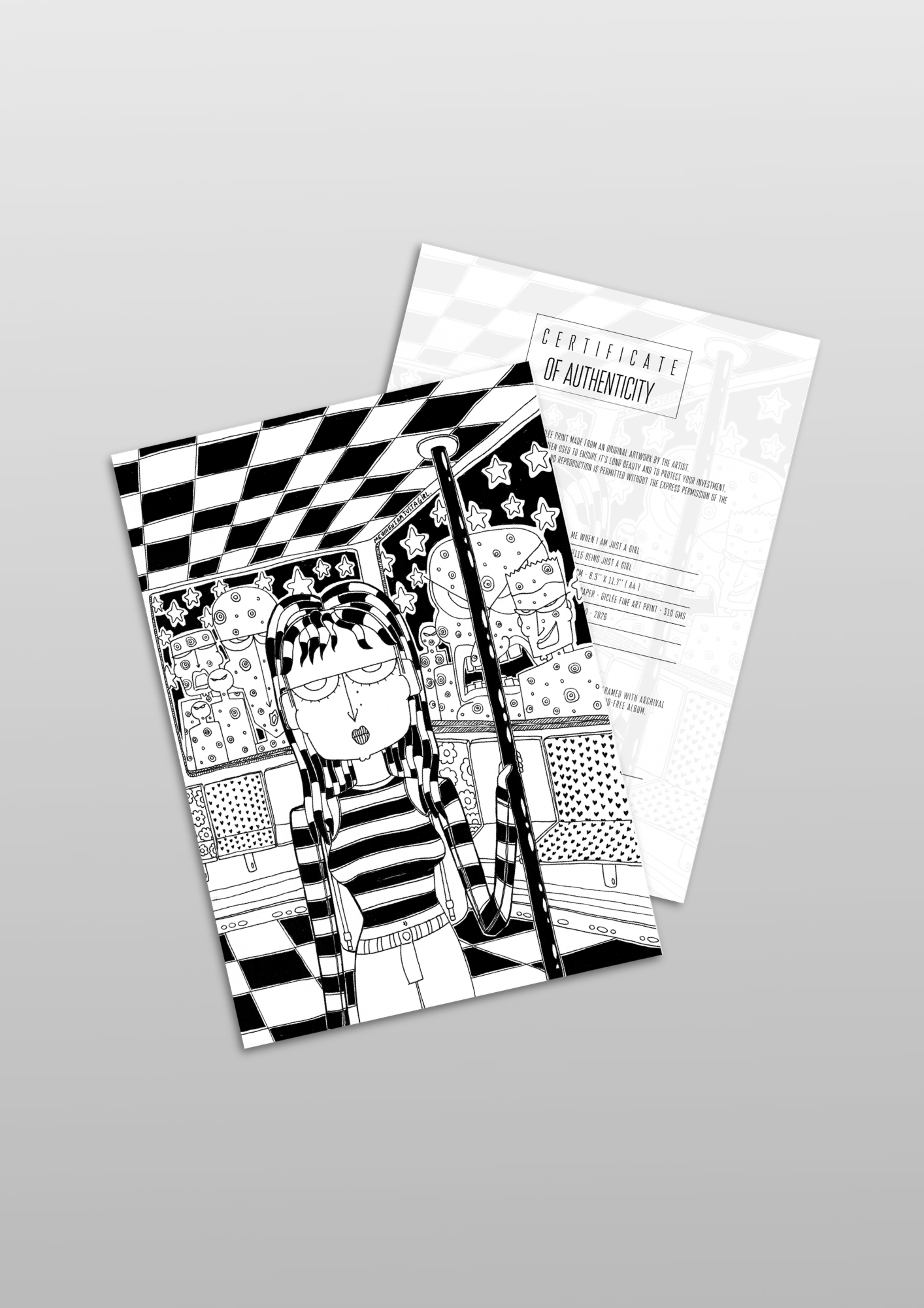 #115 Being just a girl - Gilcèe Print