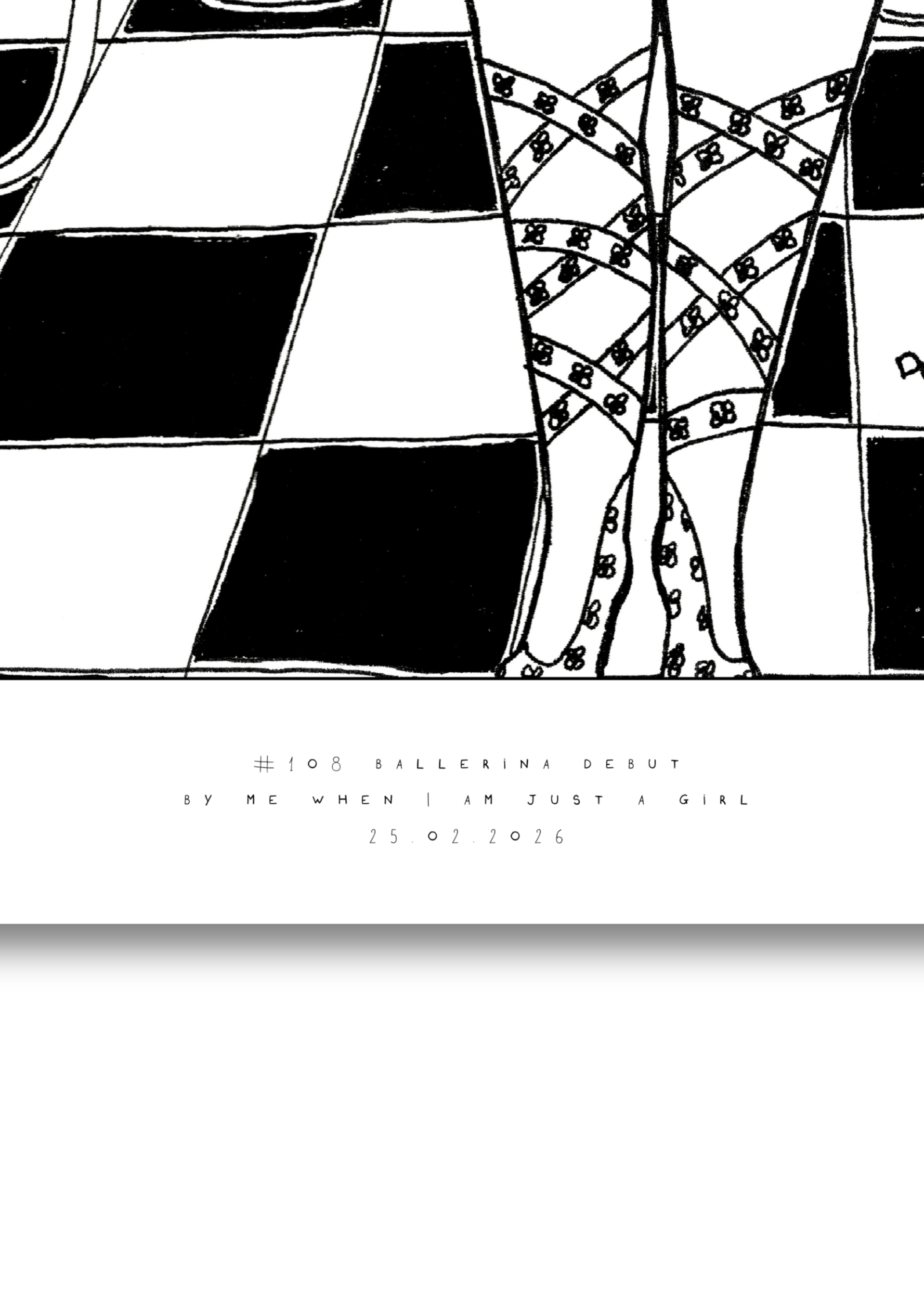 #108 - Ballerina debut - Semi-Glossy Paper Post