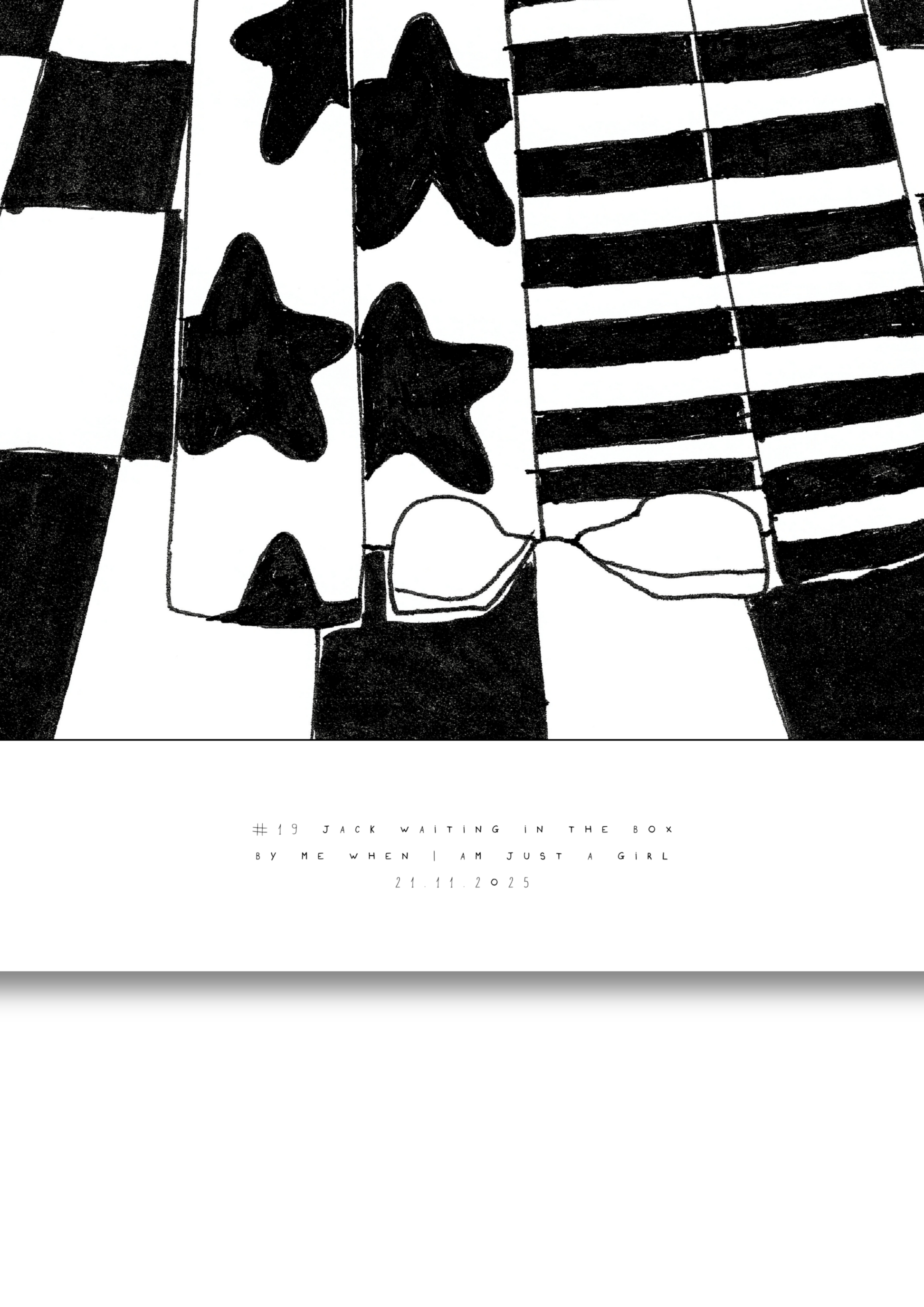 #19 Jack waiting in the box  - Semi-Glossy Paper Poster