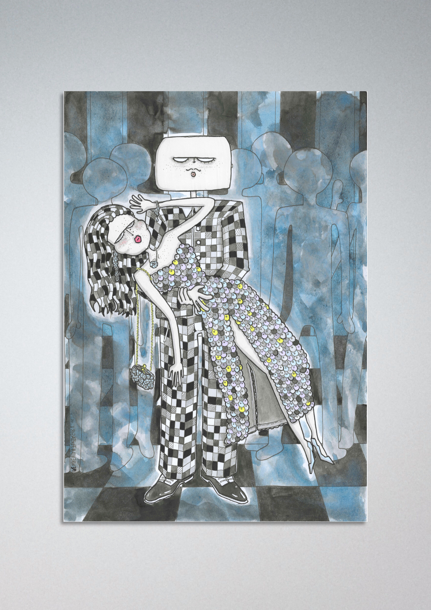 #147 Swept off her feet - Giclèe Print