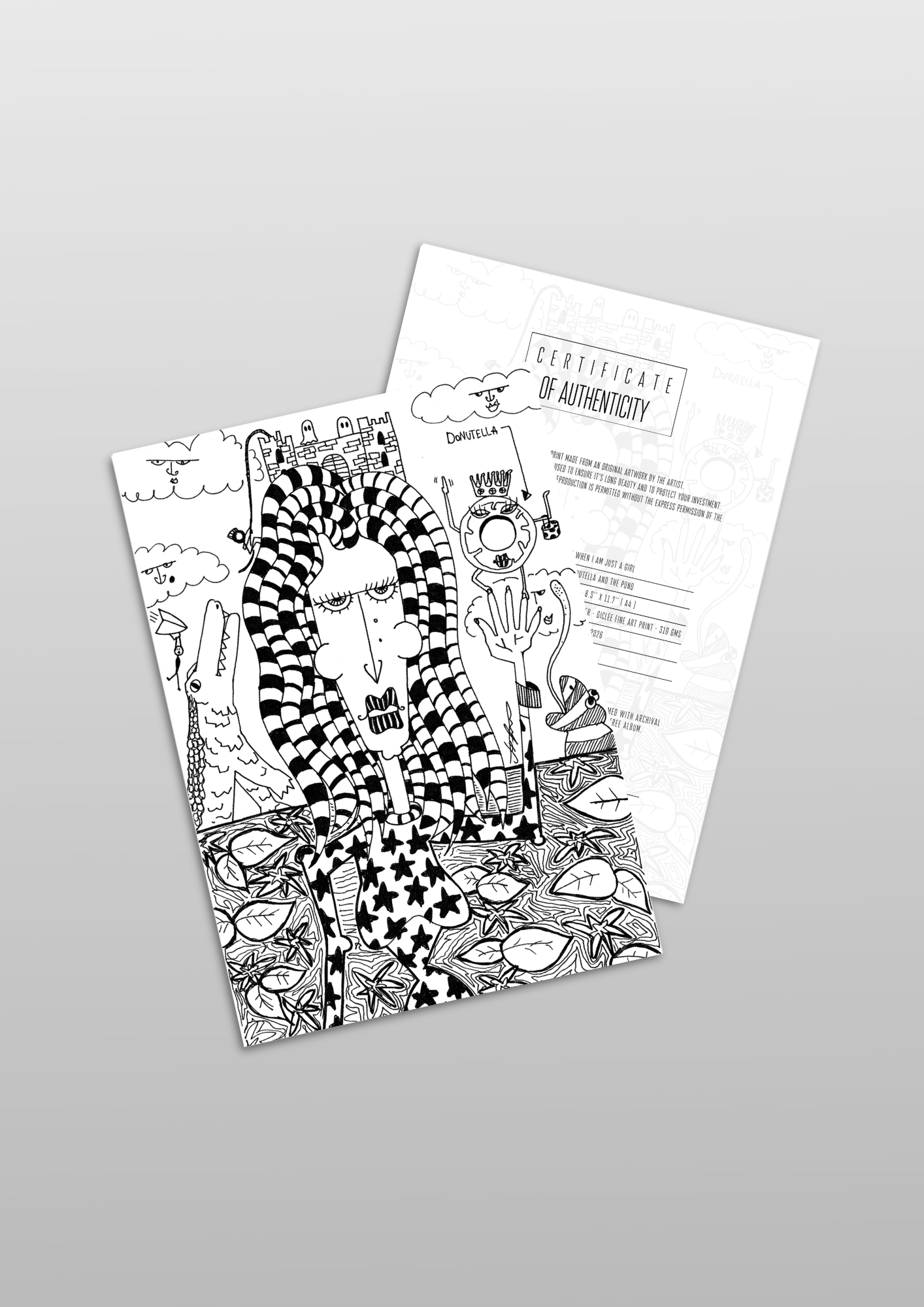 #4 Donutella and the pond - Gilcèe Print