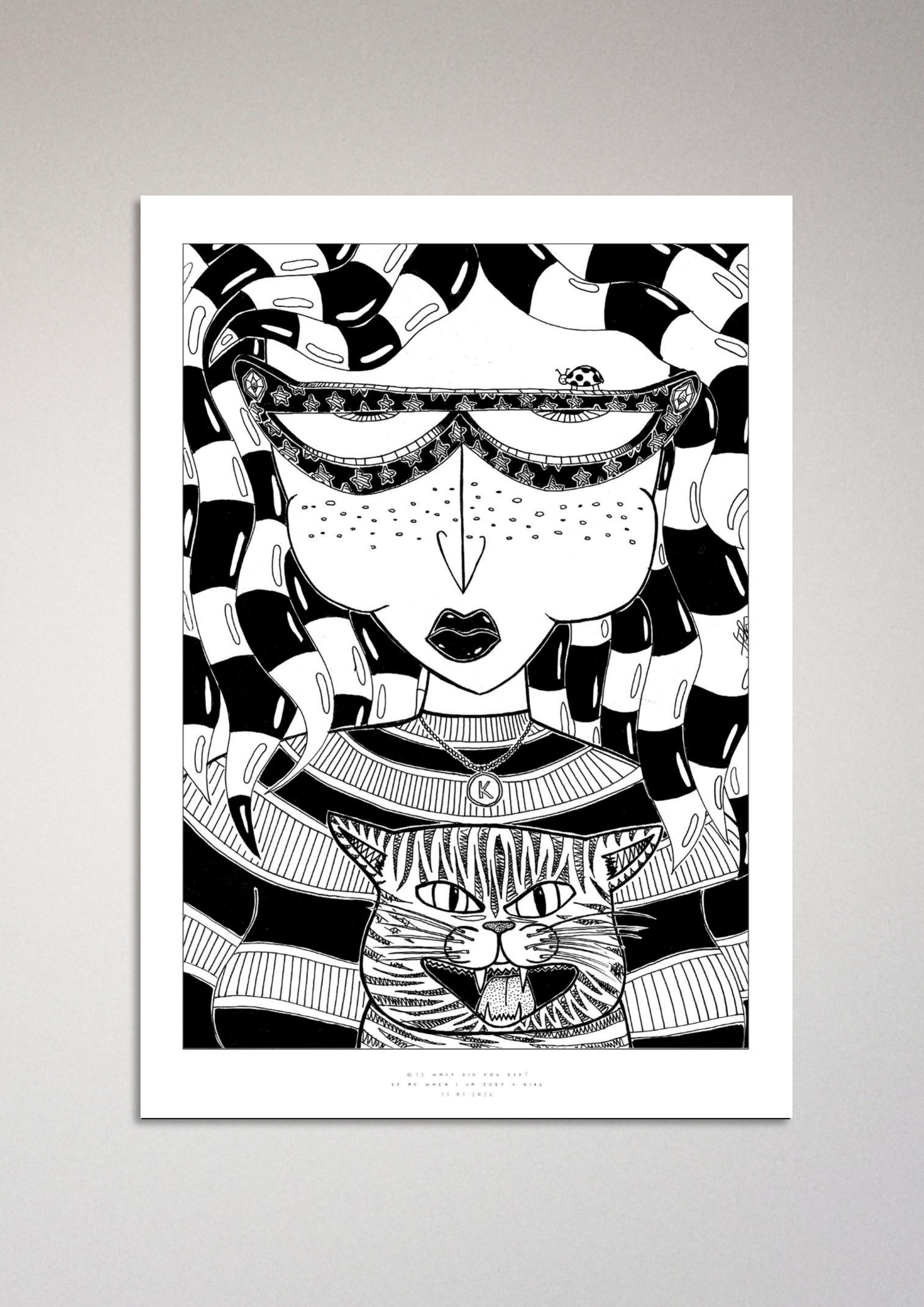 #75 What did you say to me? - Semi-Glossy Paper Poster