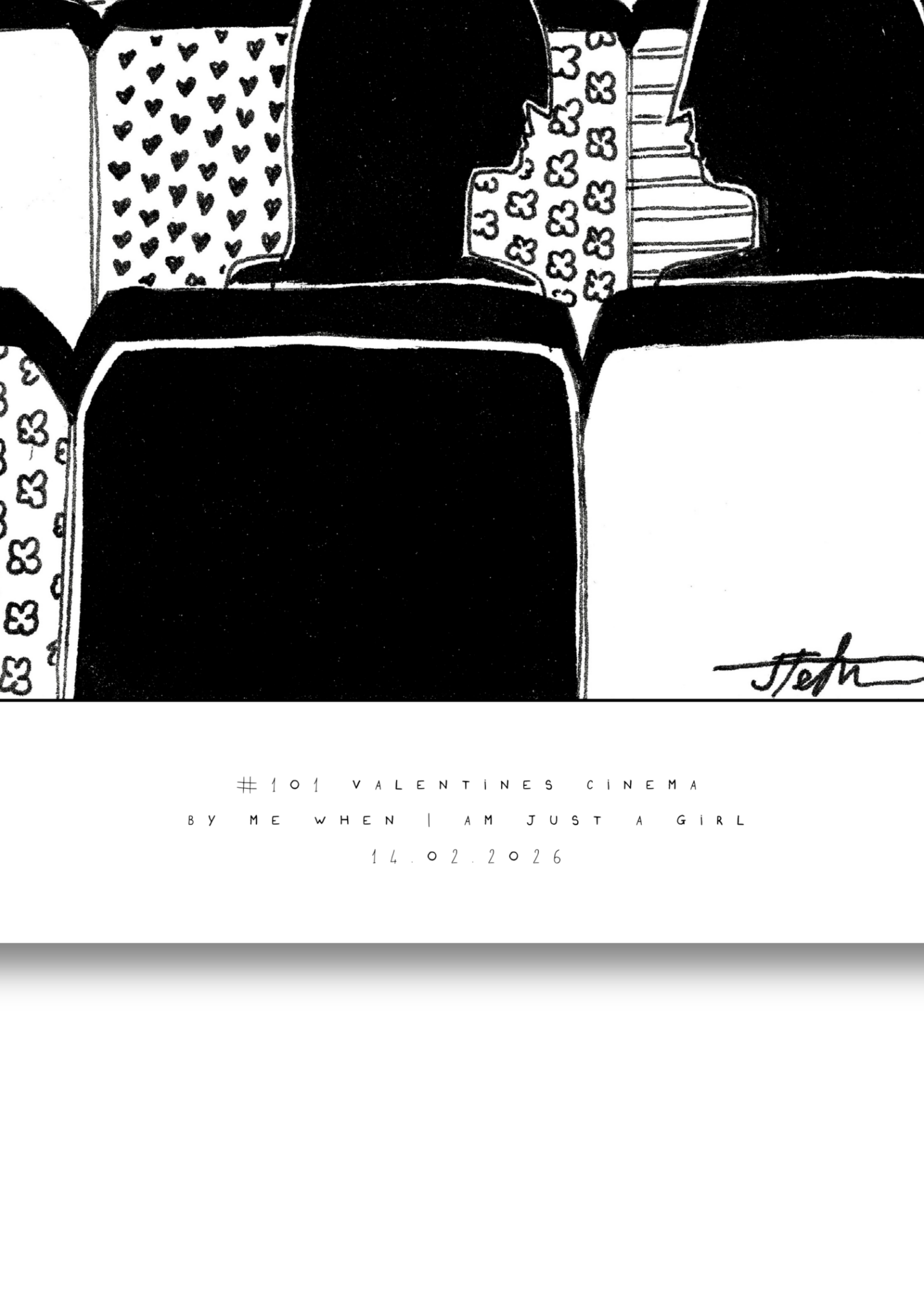 #101 - Valentines cinema - Semi-Glossy Paper Post