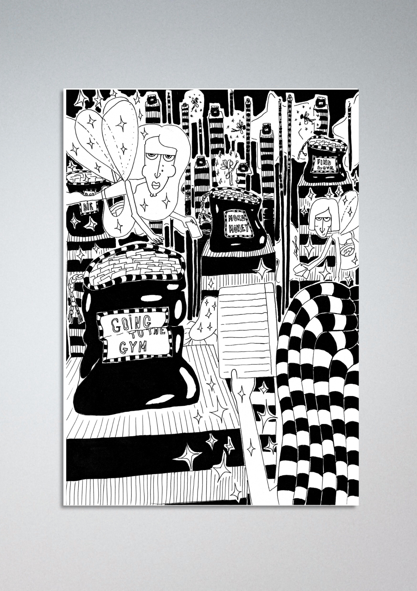 #34 New years resolutions fairies - Gilcèe Print