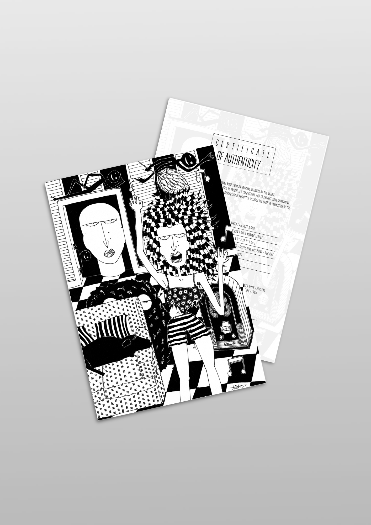 #92 Depression can't hit a moving target - Gilcèe Print