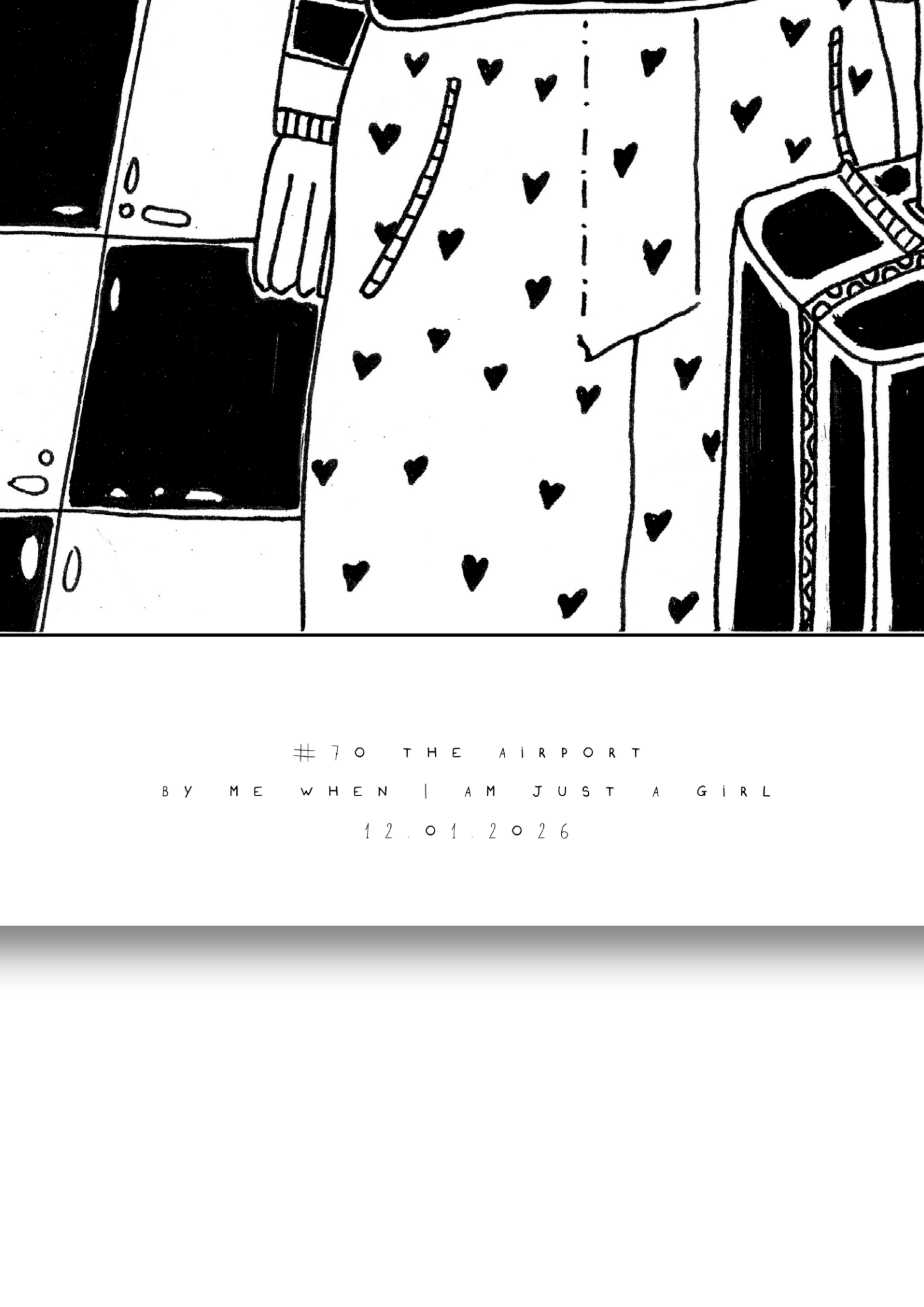 #70 The airport - Semi-Glossy Paper Poster