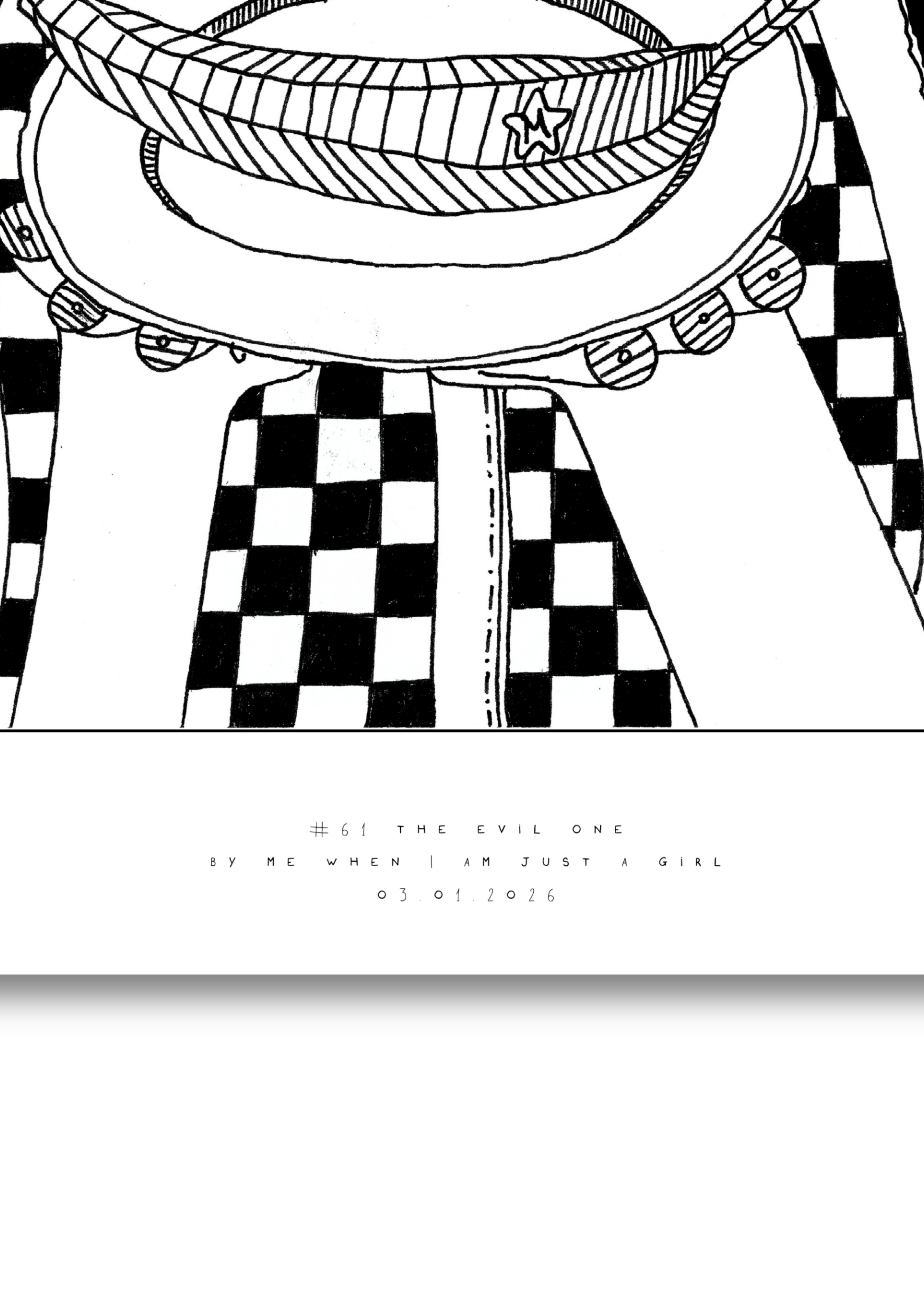 #61 The evil one - Semi-Glossy Paper Poster