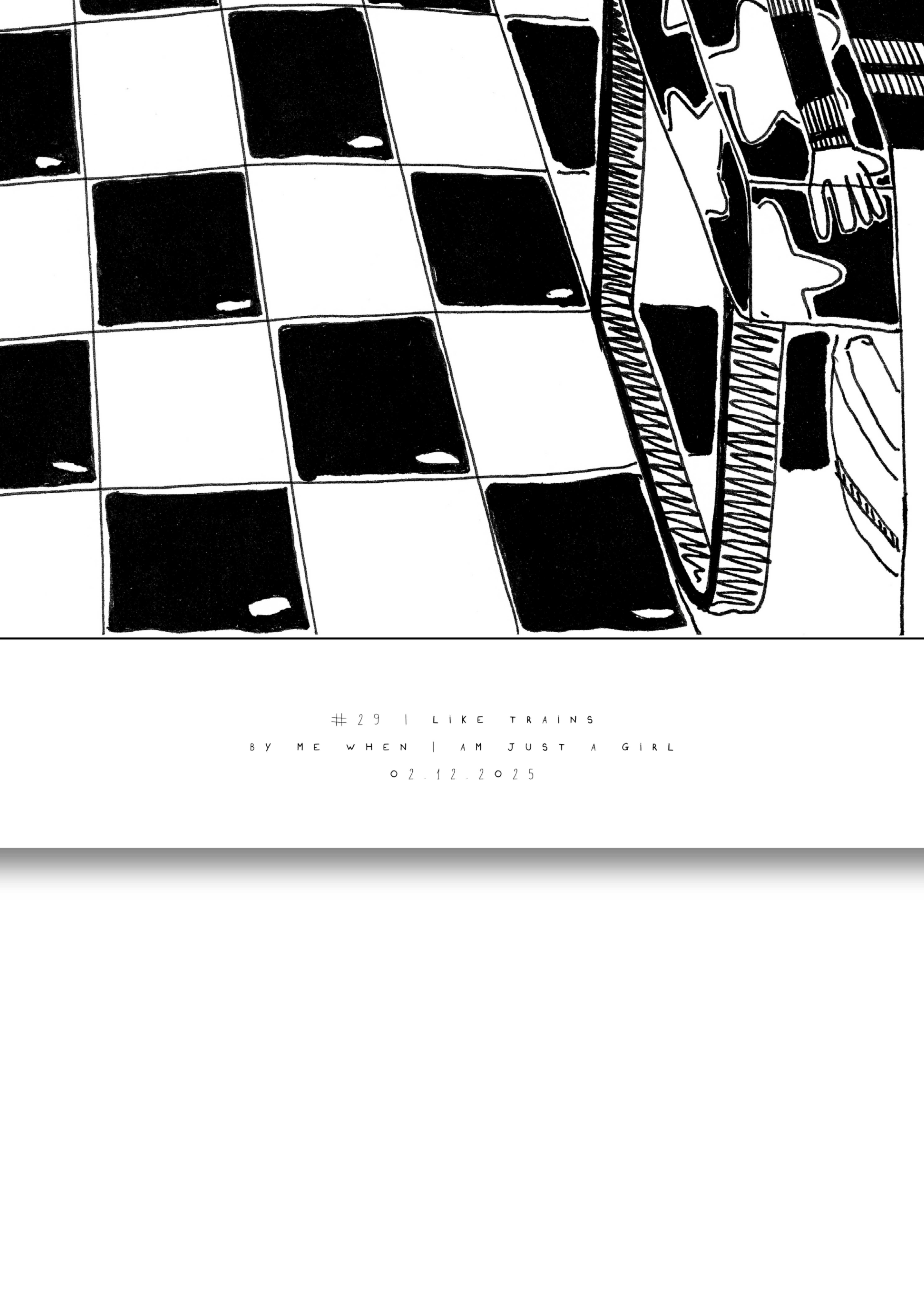 #29 I like trains - Semi-Glossy Paper Poster