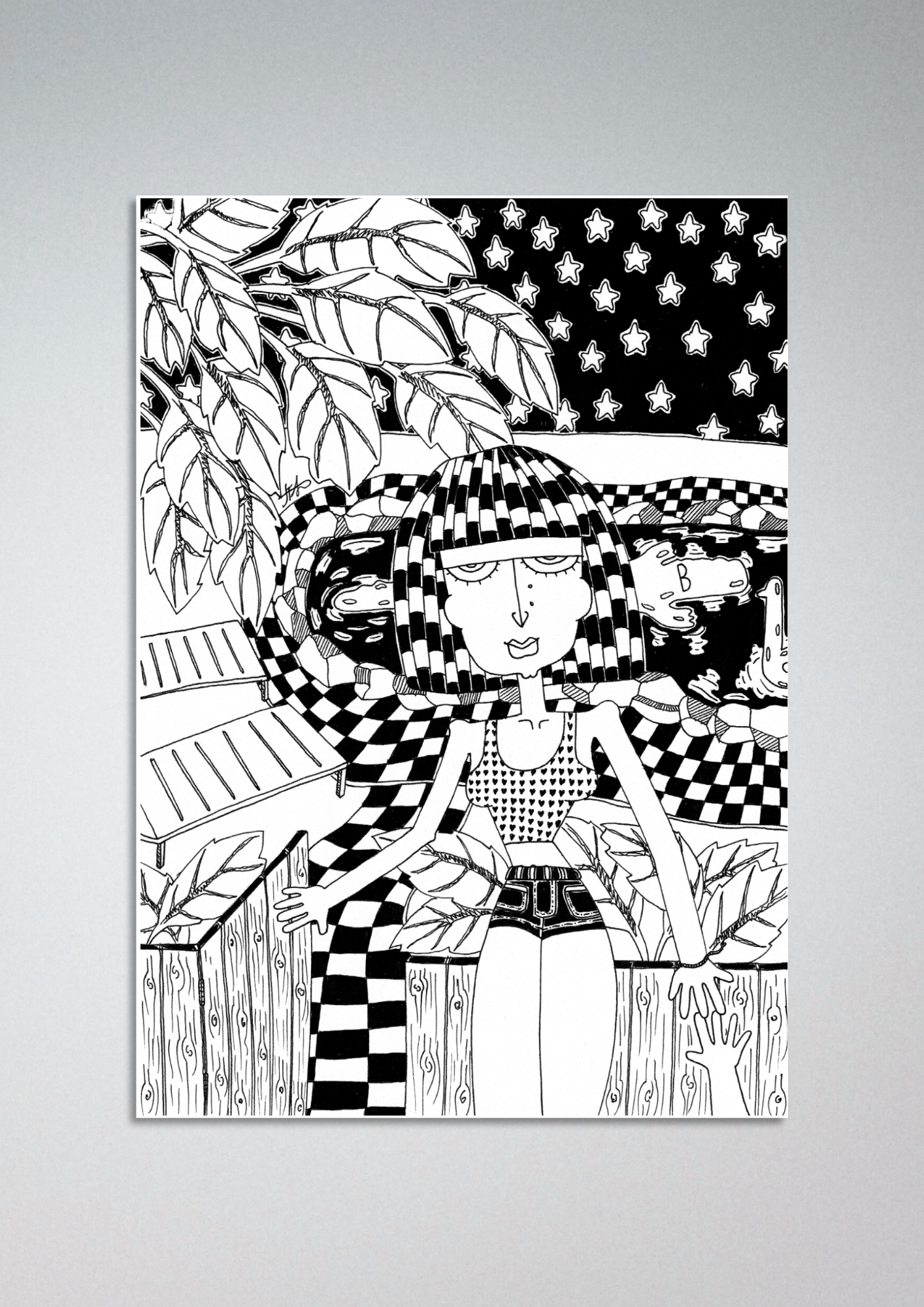 #97 Sneaking around - Gilcèe Print