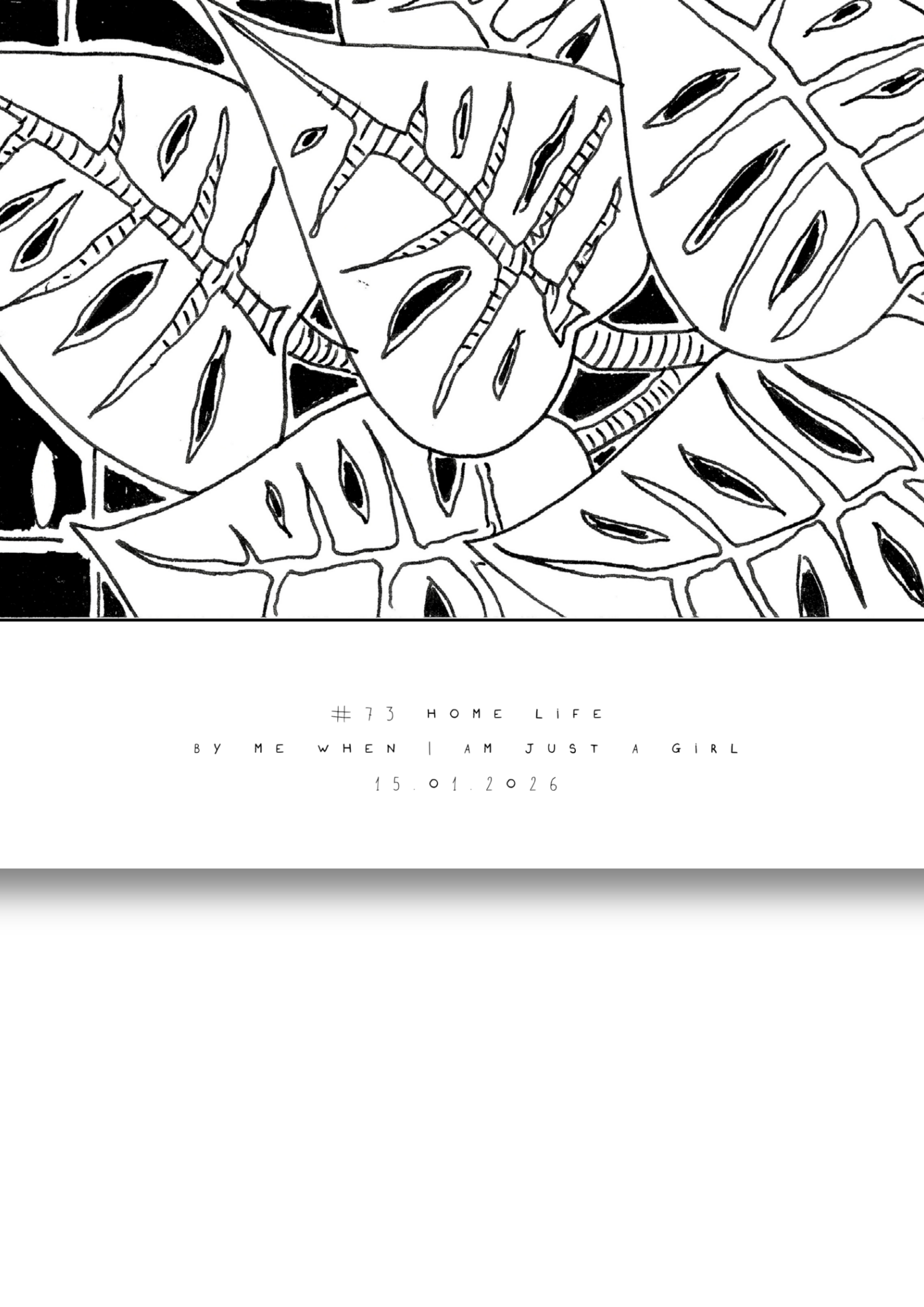 #73 Home life - Semi-Glossy Paper Poster