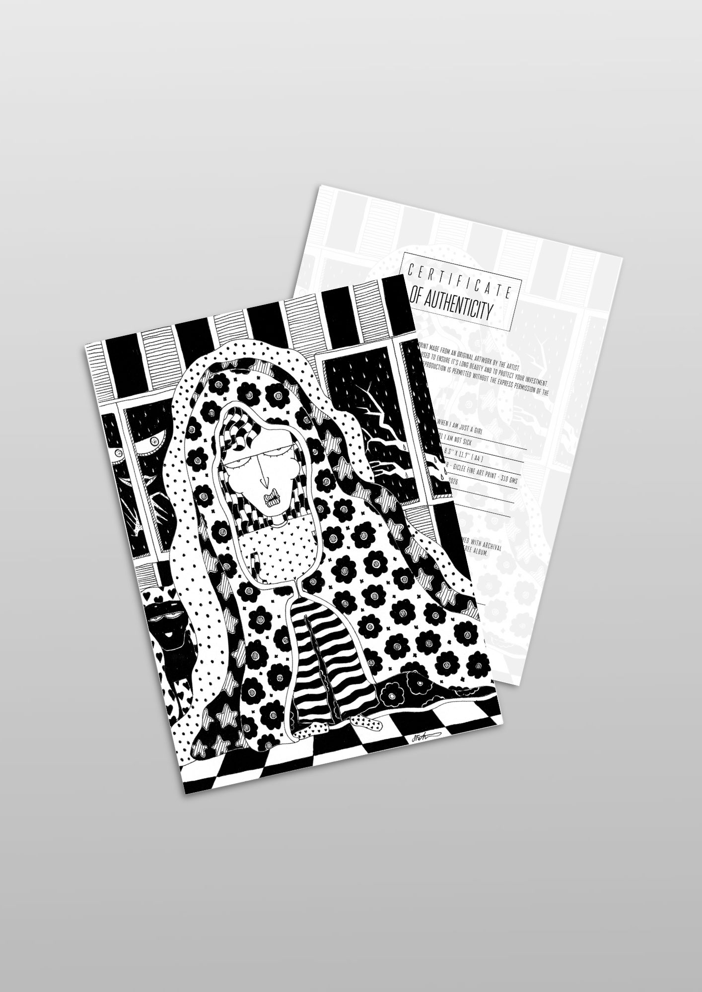 #91 I am not sick - Gilcèe Print