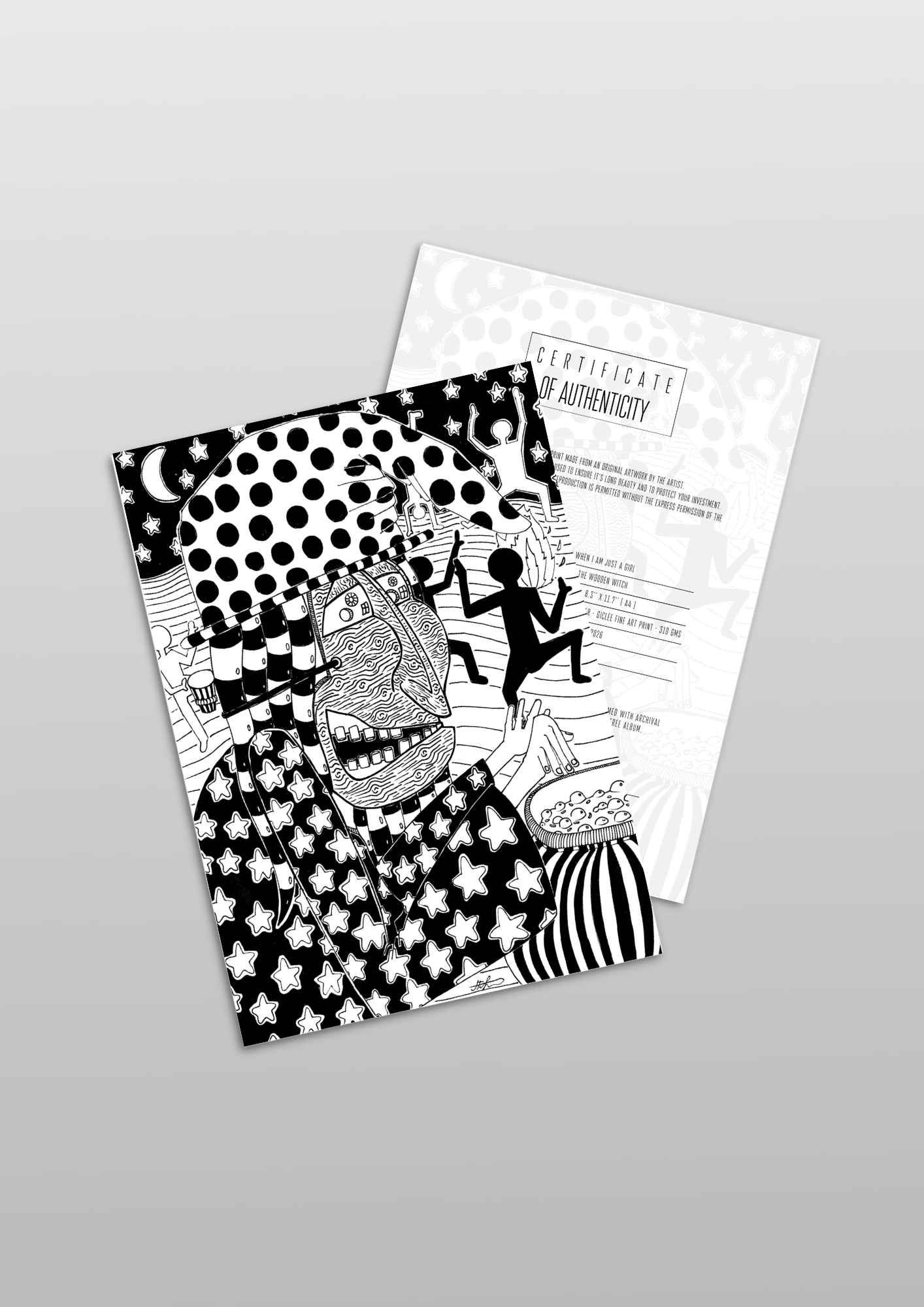 #85 The wooden witch - Gilcèe Print