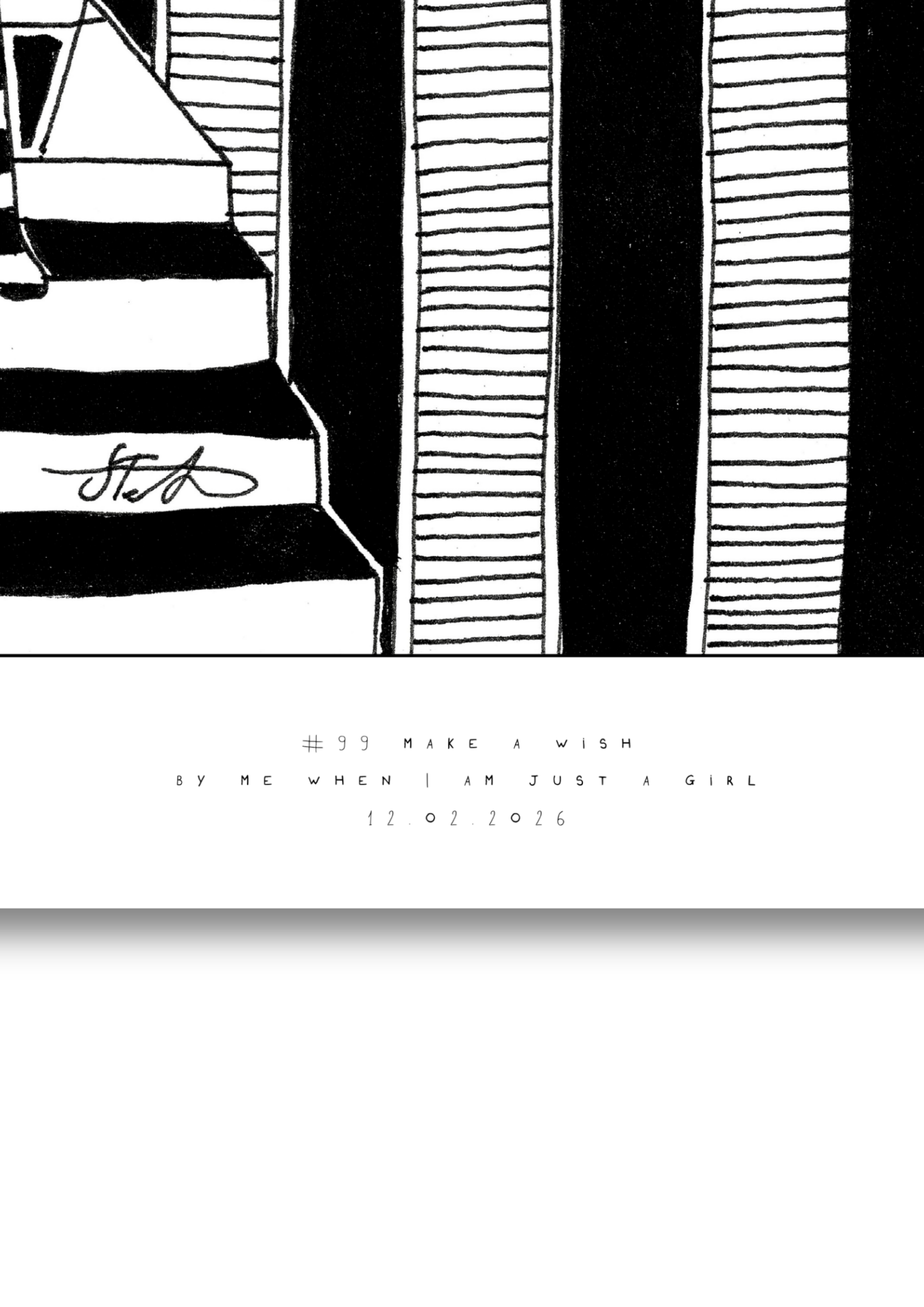 #99 - Make a wish - Semi-Glossy Paper Post