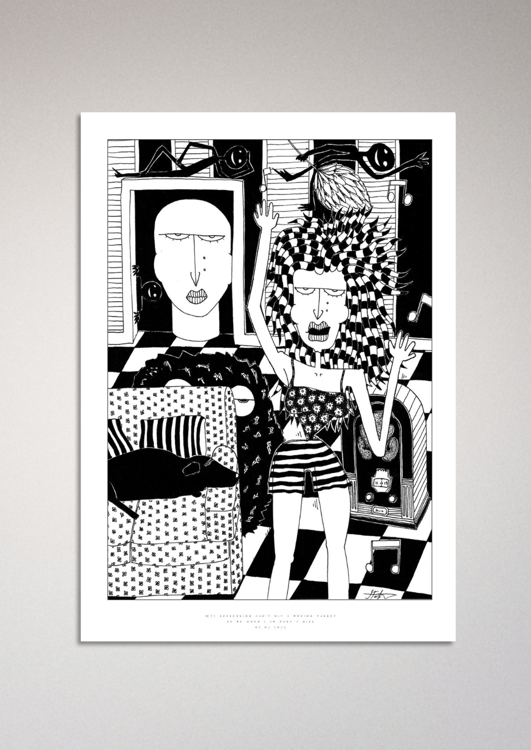 #92 - Depression can't hit a moving target - Semi-Glossy Paper Post