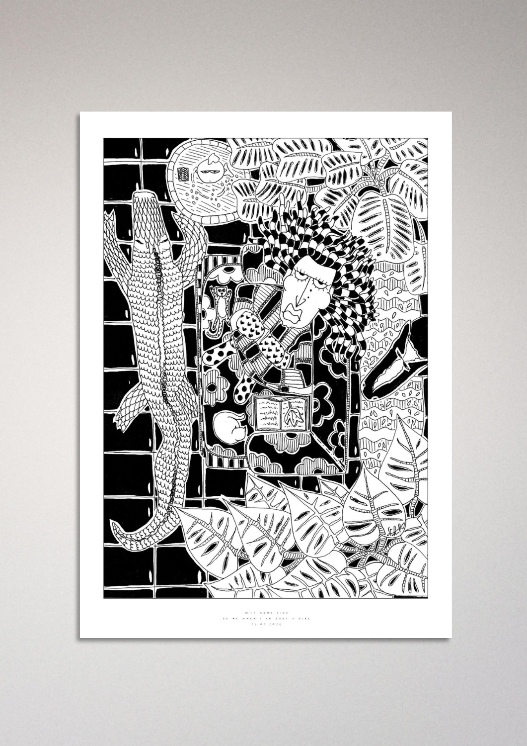 #73 Home life - Semi-Glossy Paper Poster