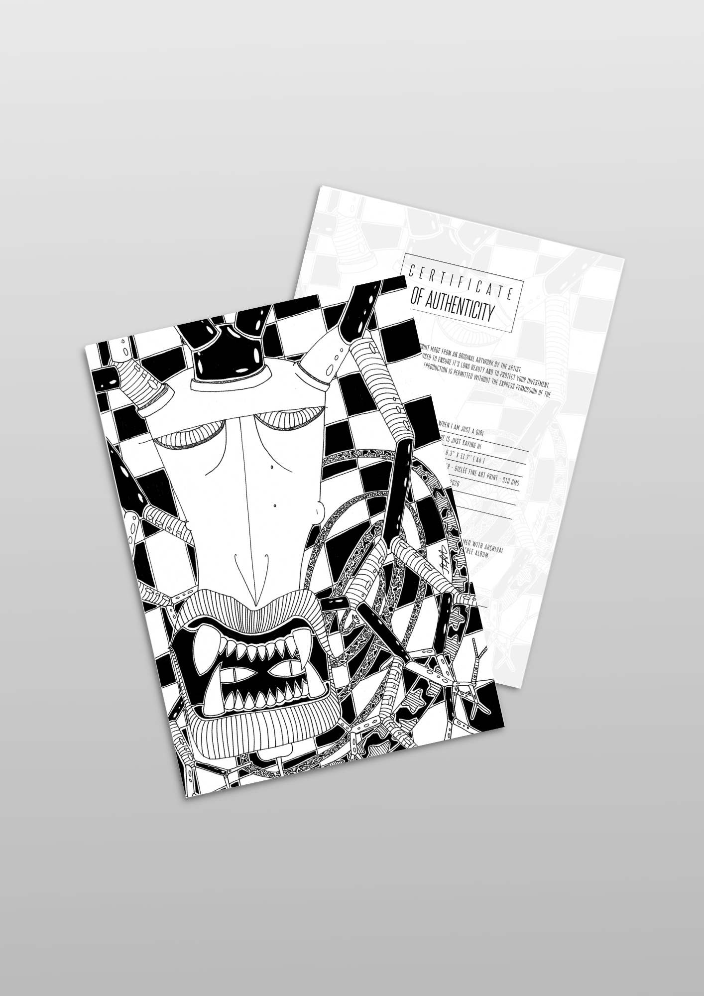 #65 He is just saying hi - Gilcèe Print