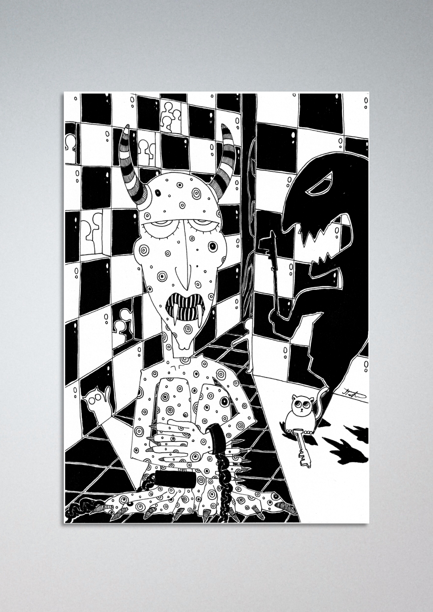 #98 Who is the monster? - Gilcèe Print