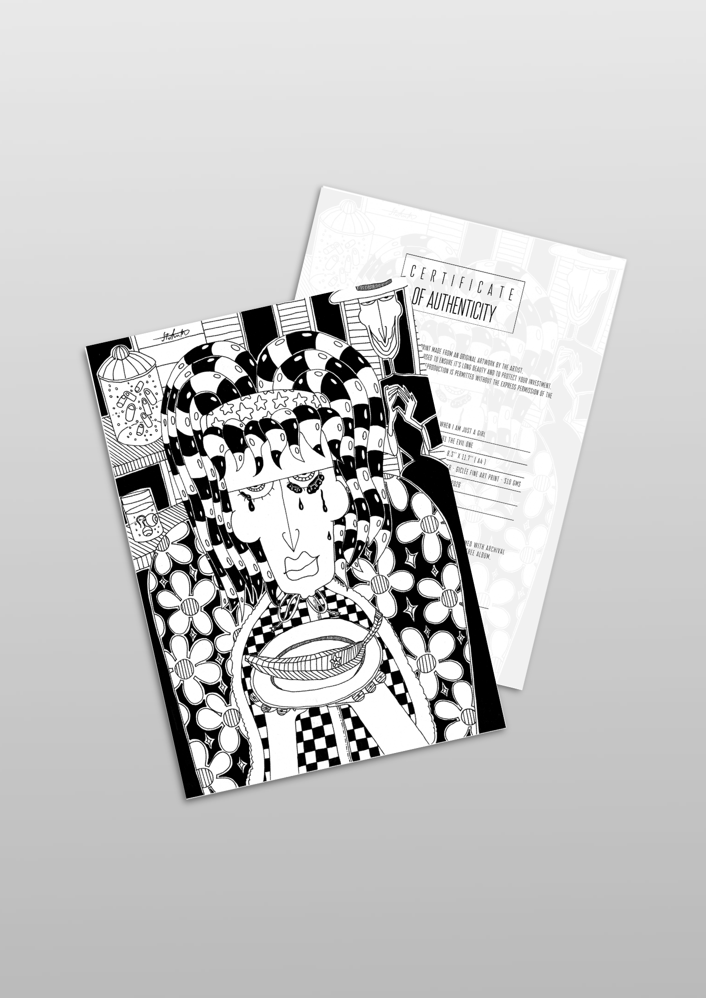 #61 The evil one - Gilcèe Print