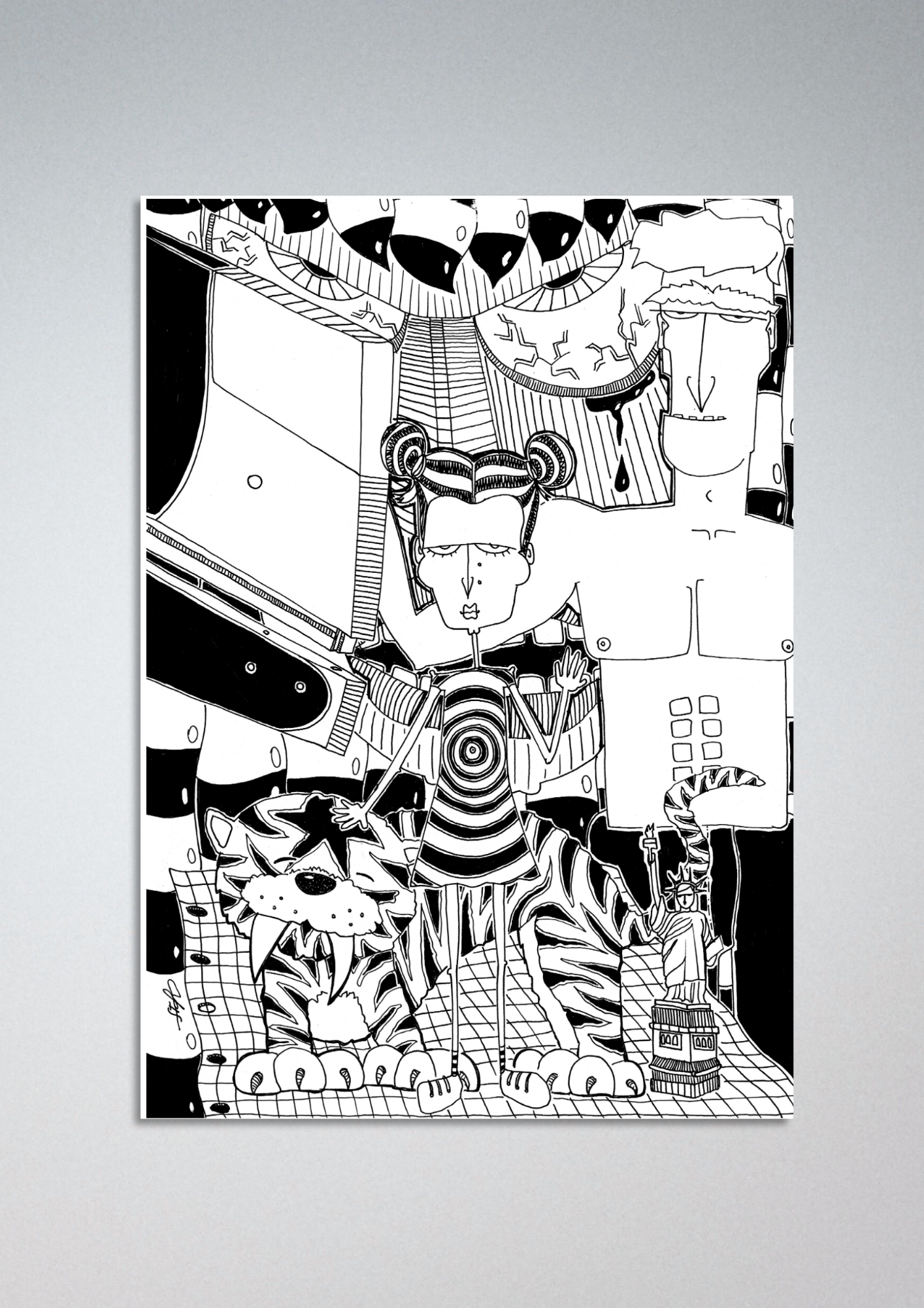 #67 I just wanted to staple my paper - Gilcèe Print