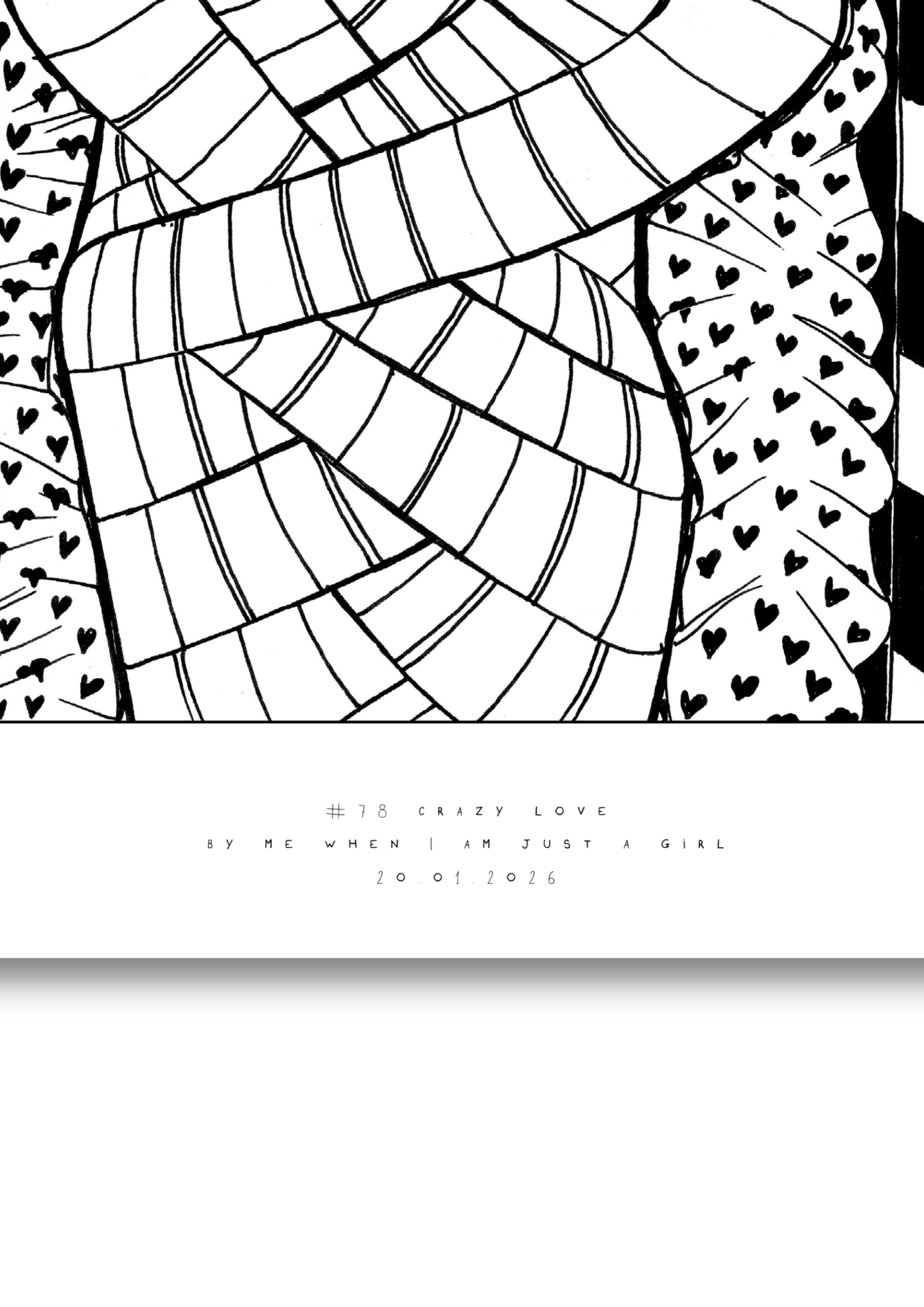 #78  - Crazy love - Semi-Glossy Paper Post