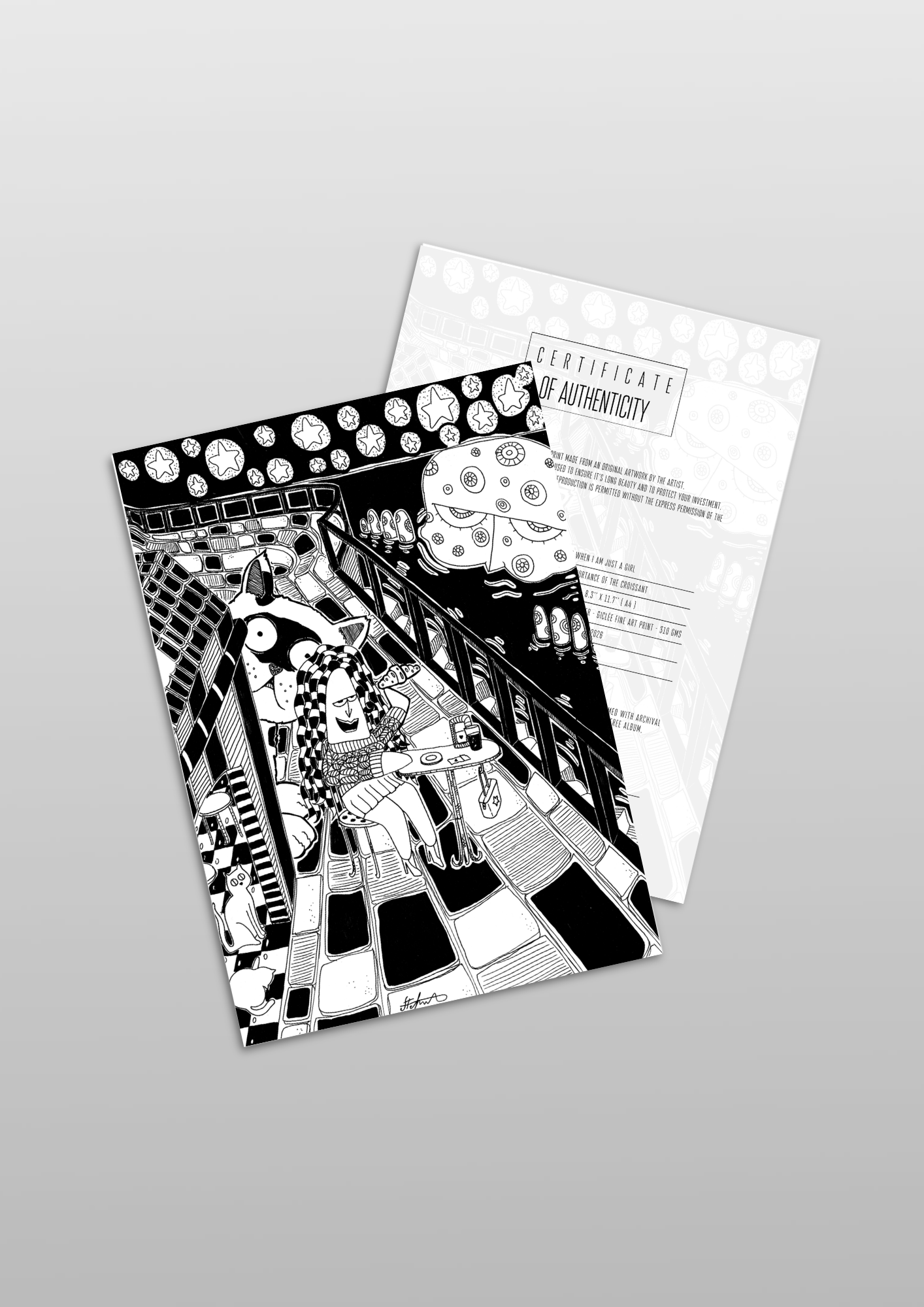 #74 The importance of the croissant - Gilcèe Print