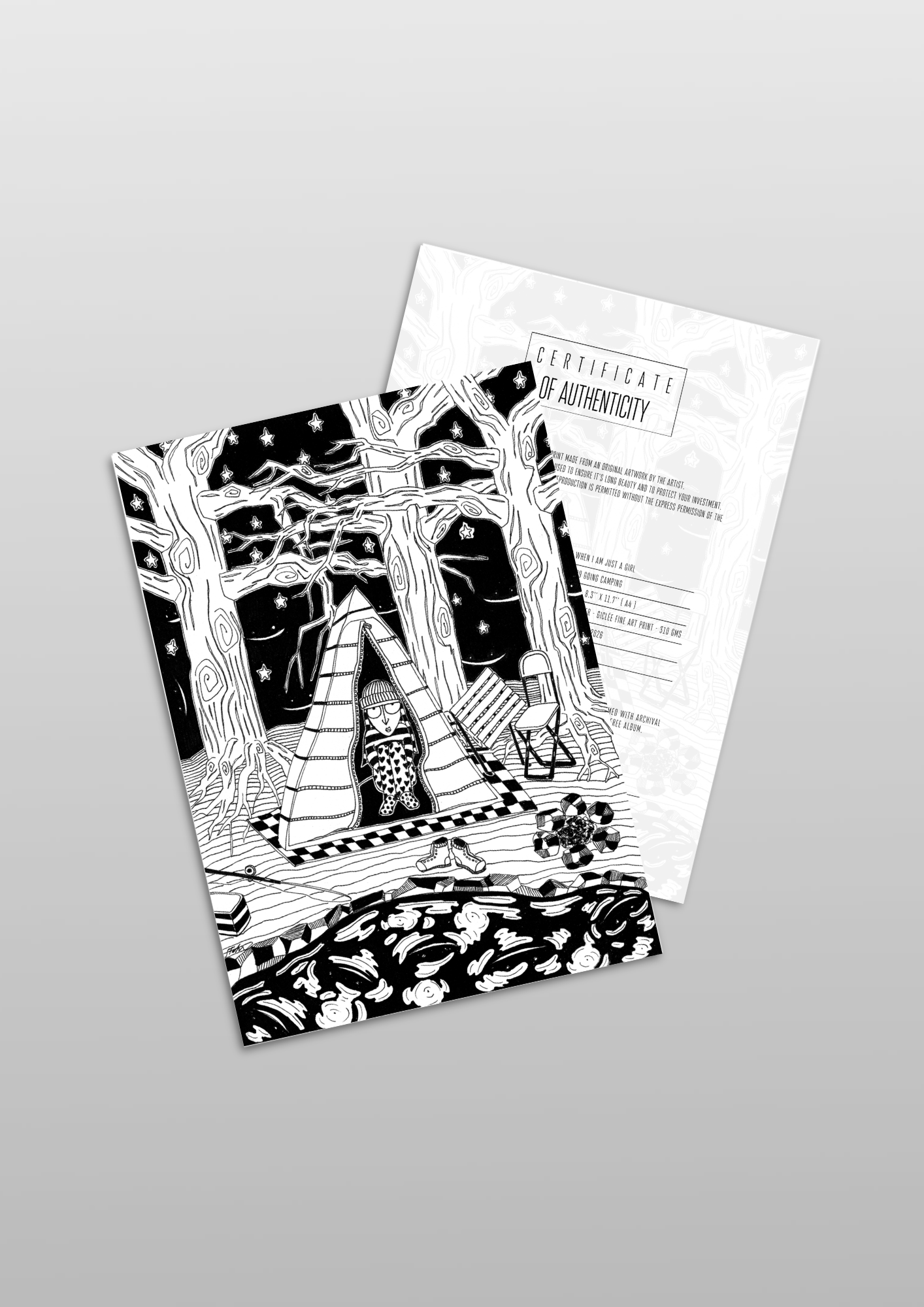 #89 Going camping - Gilcèe Print