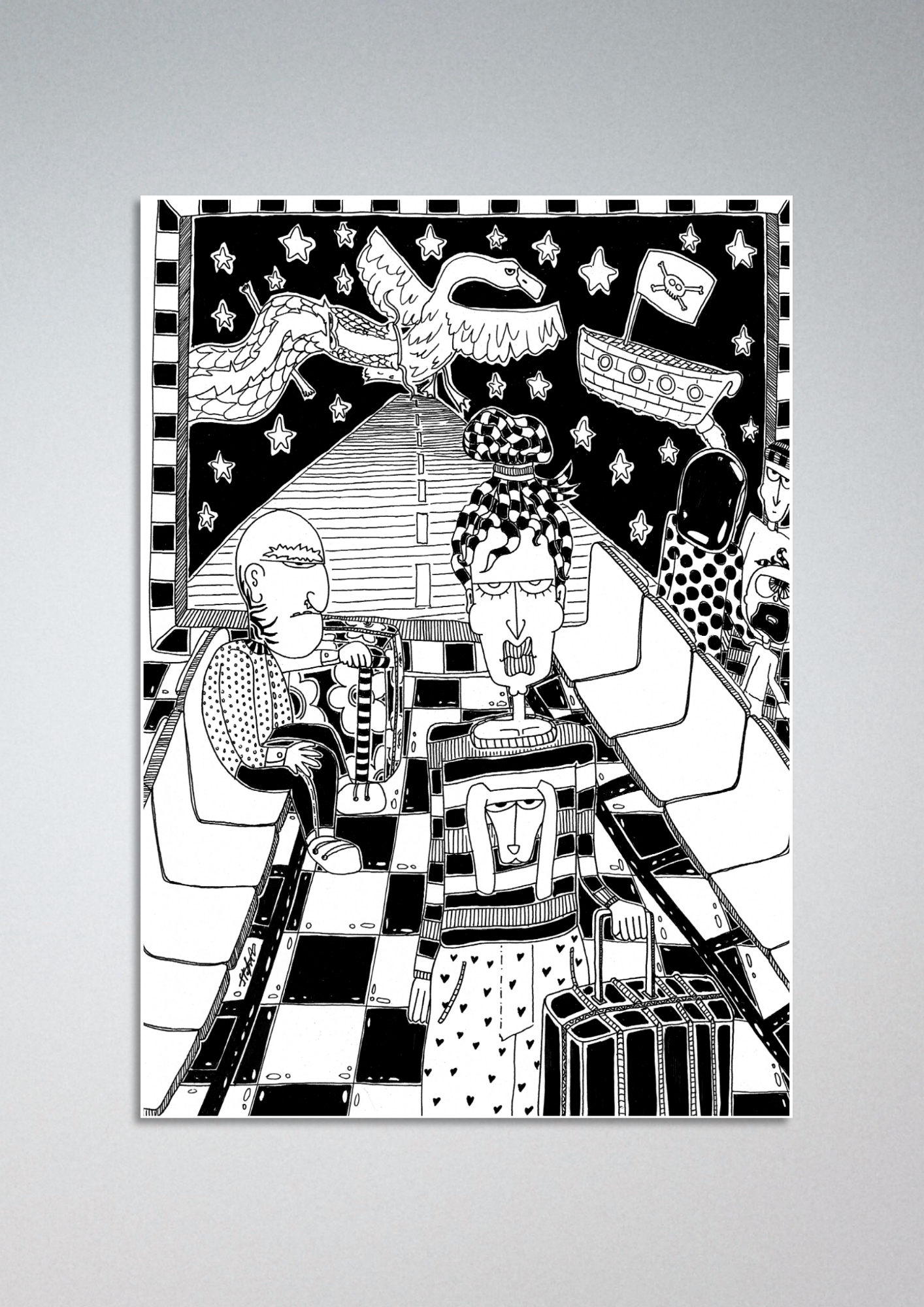 #70 The airport - Gilcèe Print