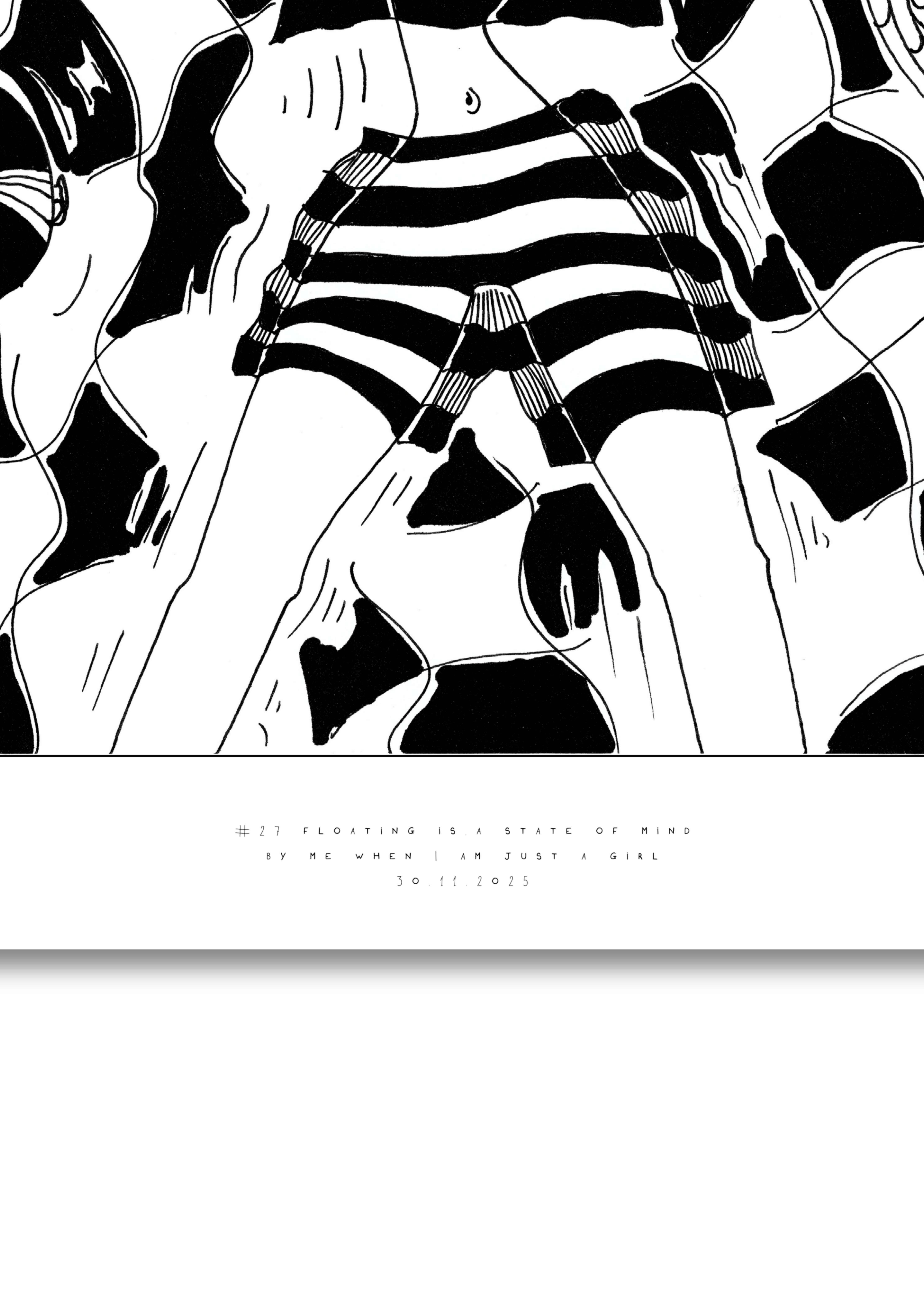 #27 Floating is a state of mind - Semi-Glossy Paper Poster