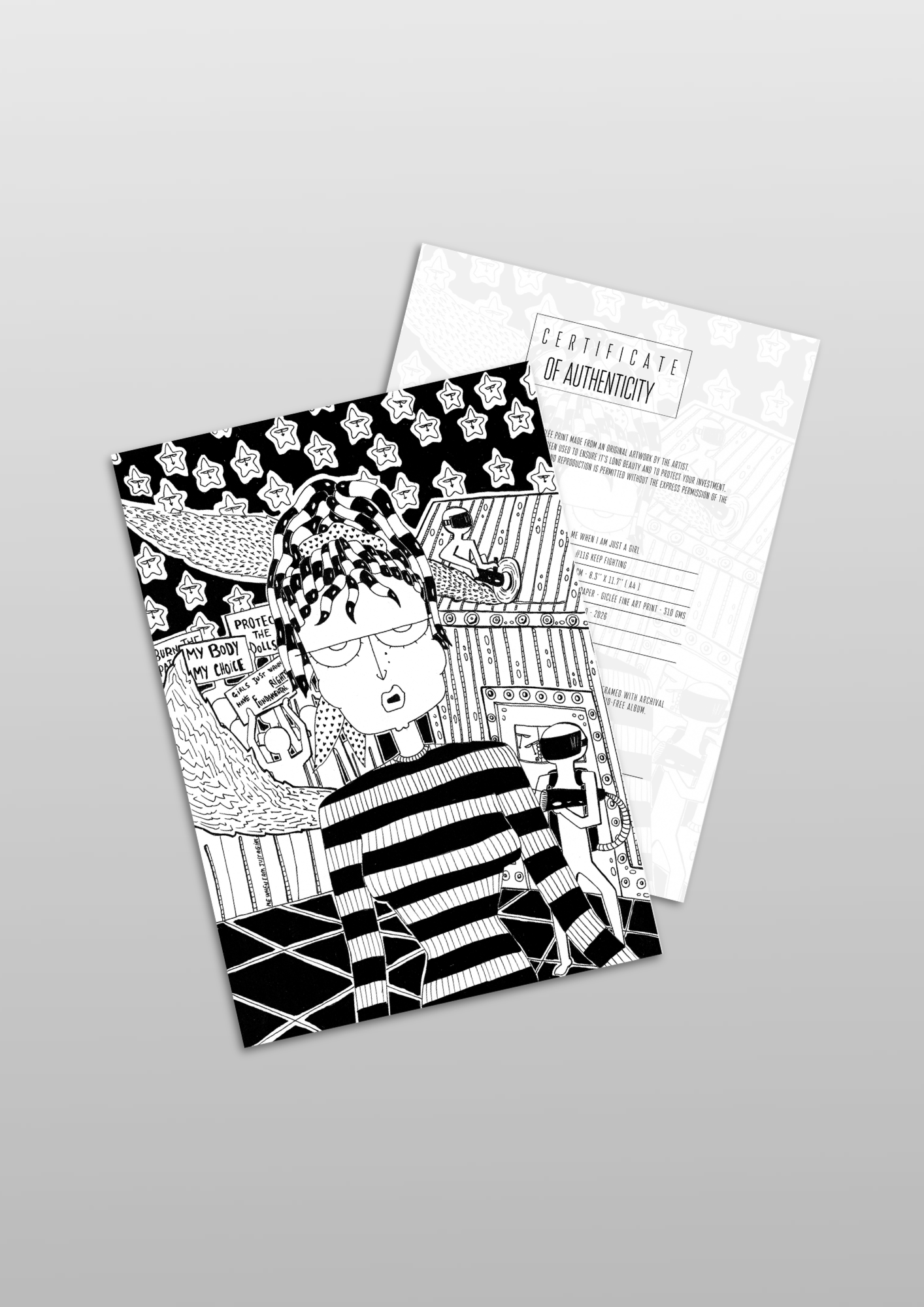 #116 Keep fighting - Gilcèe Print