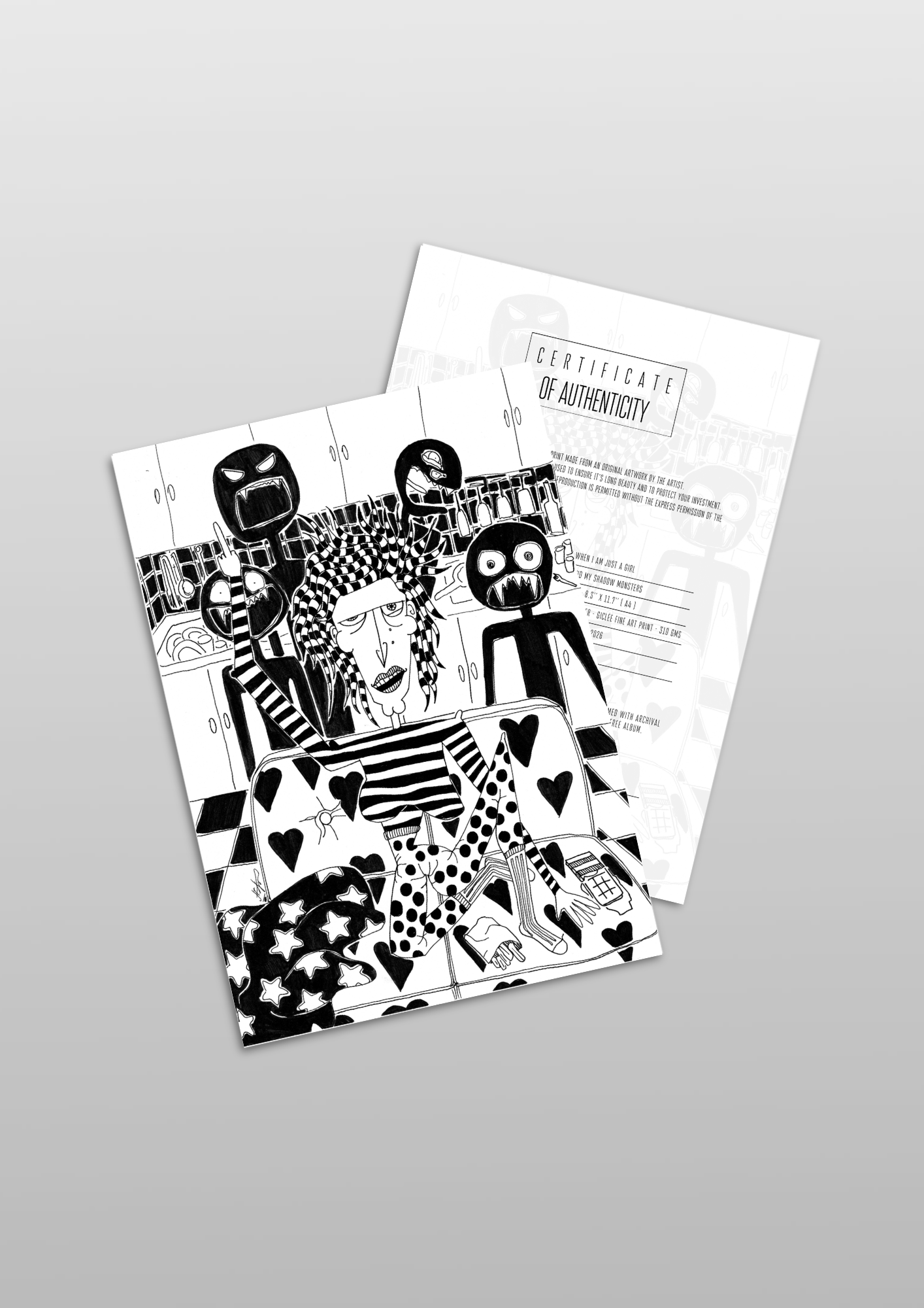 #24 Me and my shadow monsters - Gilcèe Print