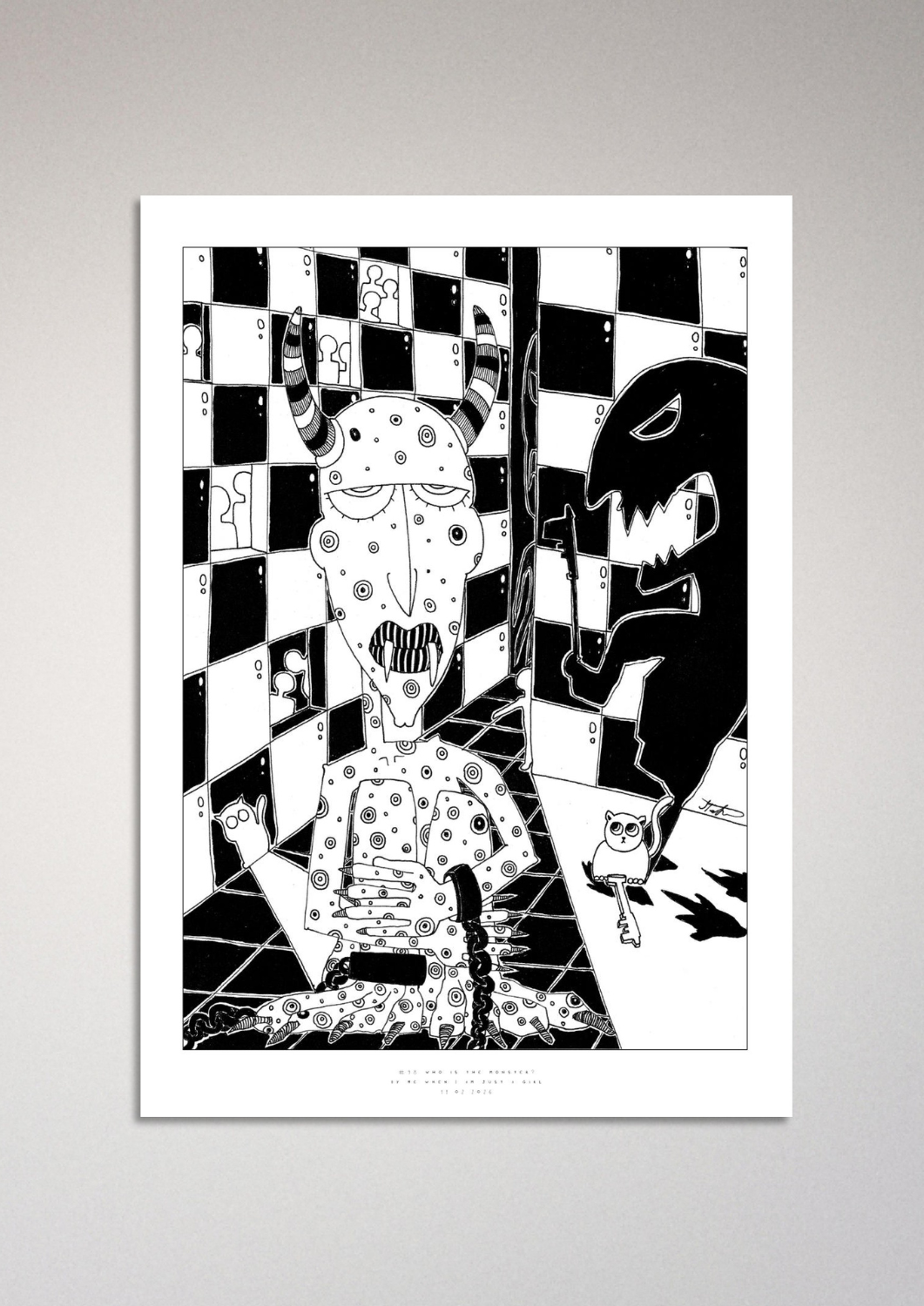 #98 - Who is the monster? - Semi-Glossy Paper Post