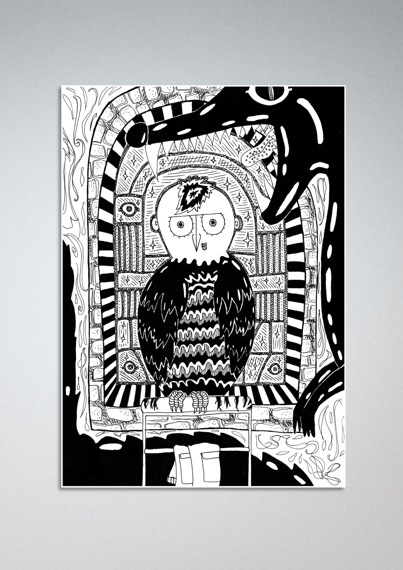 #37 Owl and squirrel - Gilcèe Print